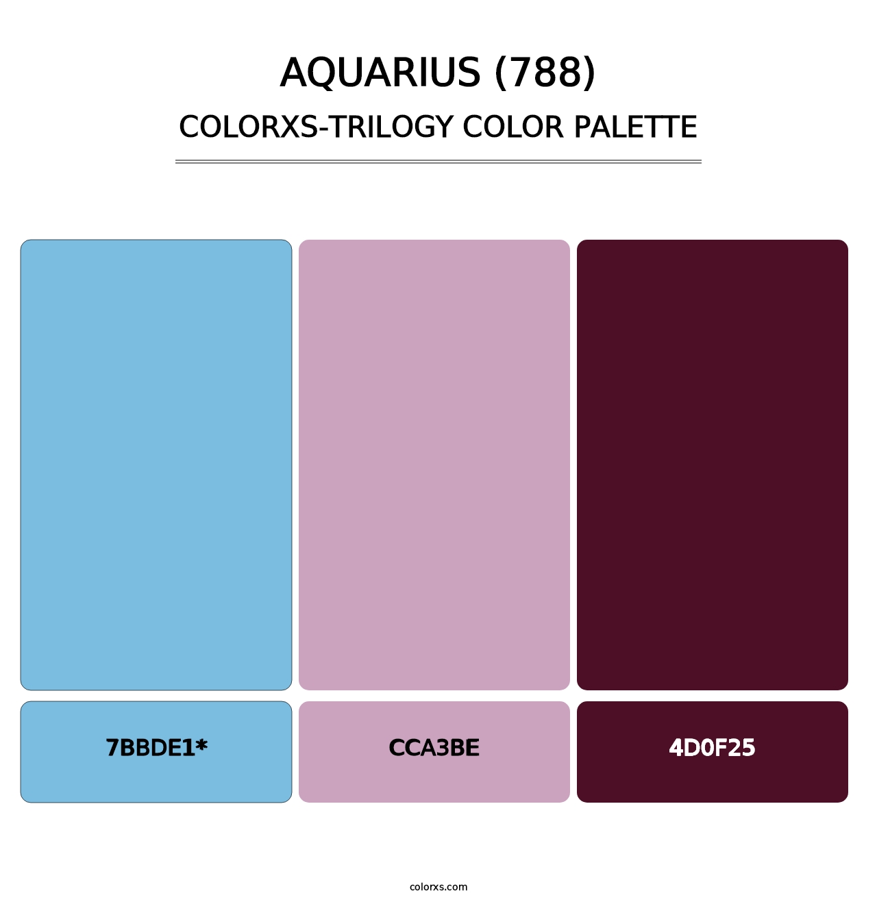 Aquarius (788) - Colorxs Trilogy Palette