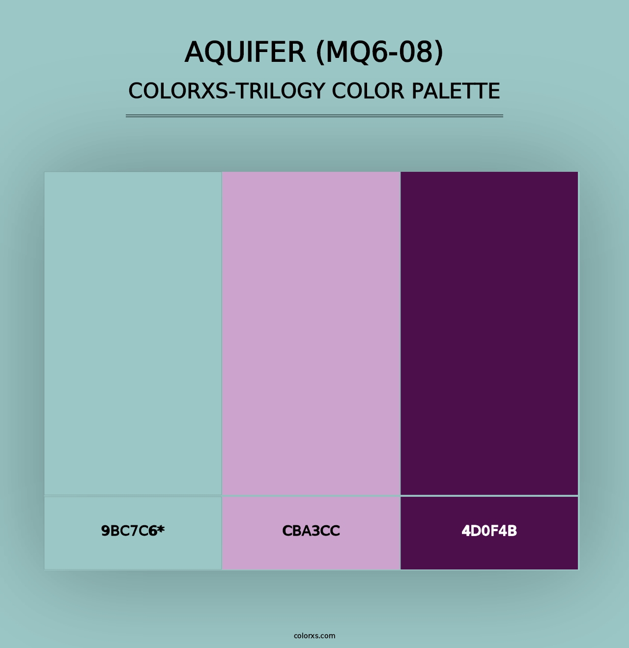 Aquifer (MQ6-08) - Colorxs Trilogy Palette