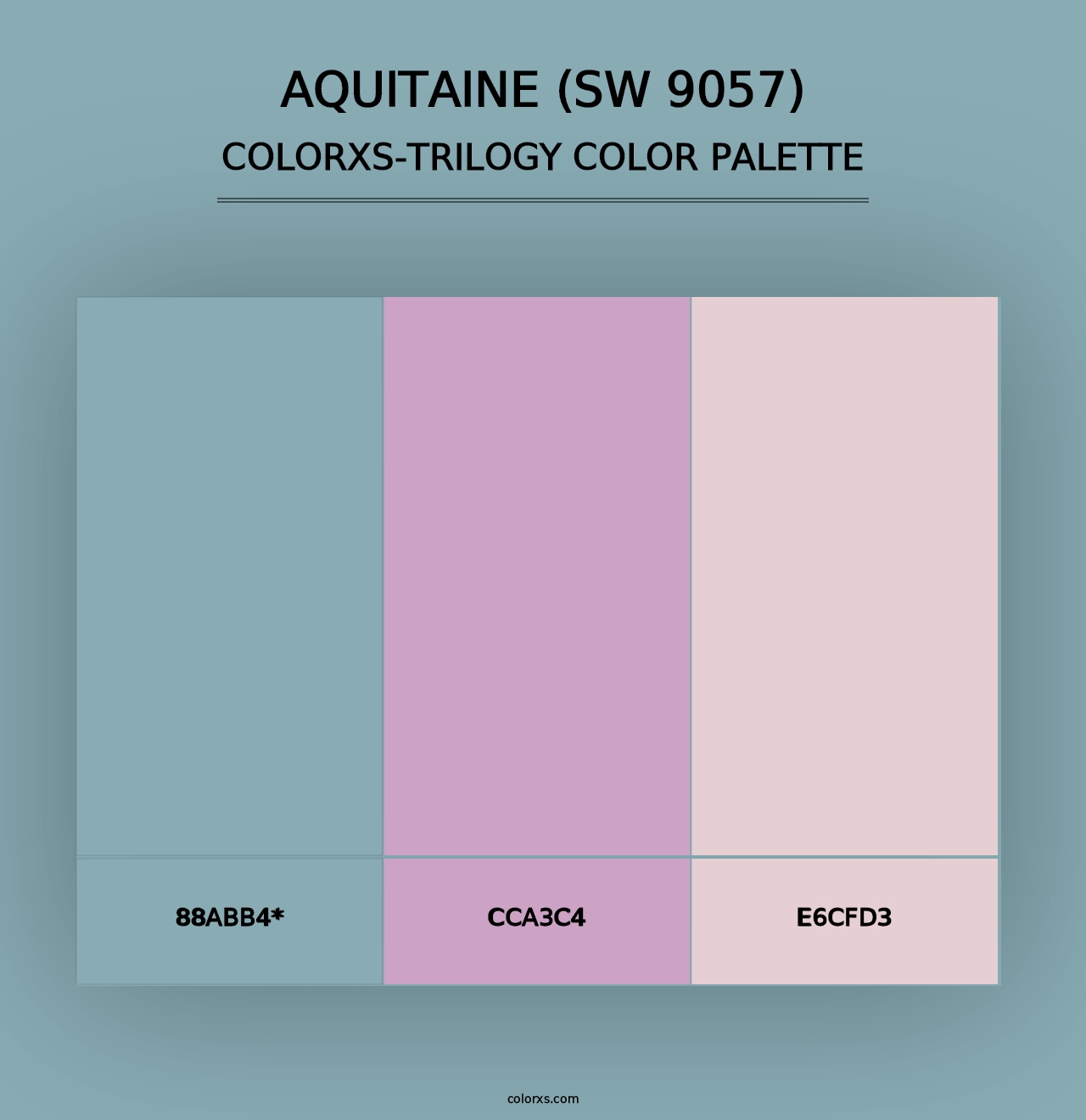 Aquitaine (SW 9057) - Colorxs Trilogy Palette