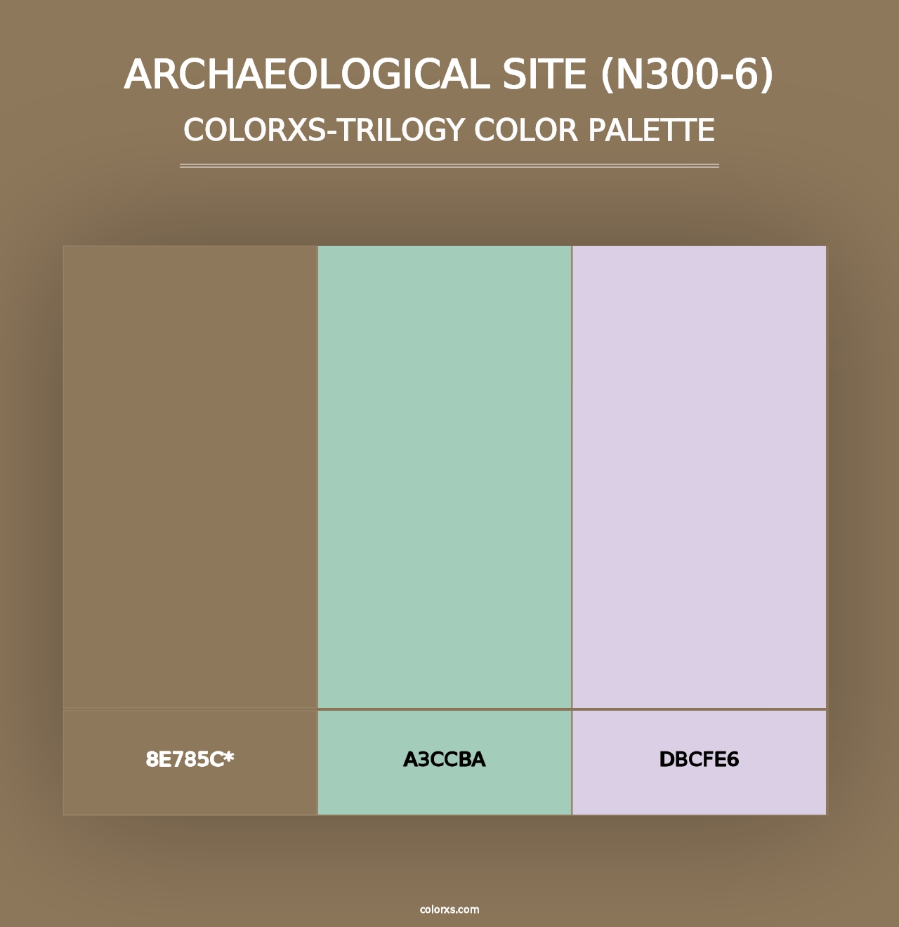 Archaeological Site (N300-6) - Colorxs Trilogy Palette