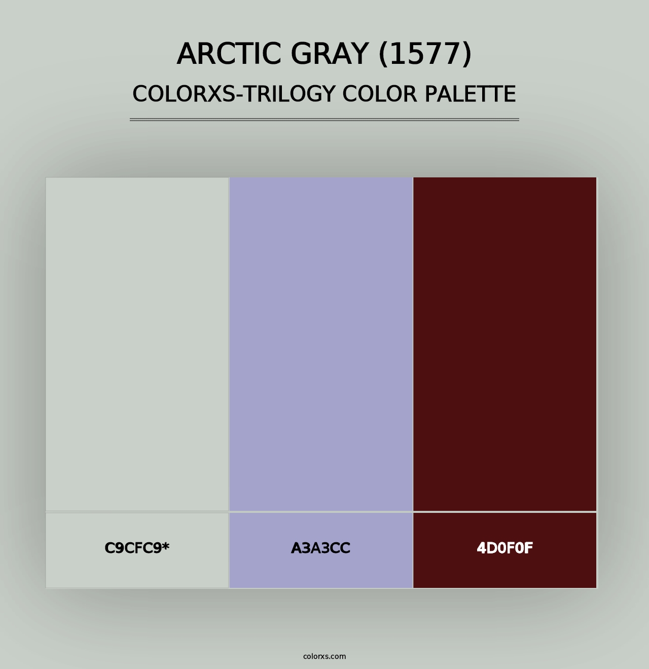 Arctic Gray (1577) - Colorxs Trilogy Palette