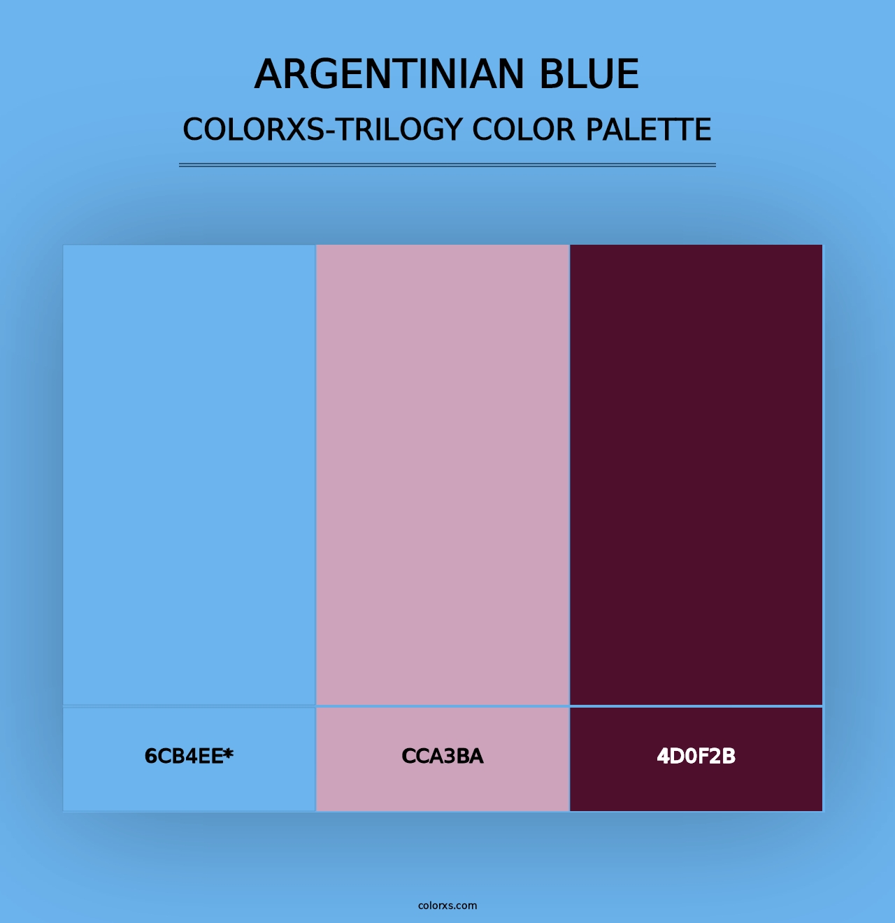 Argentinian Blue - Colorxs Trilogy Palette