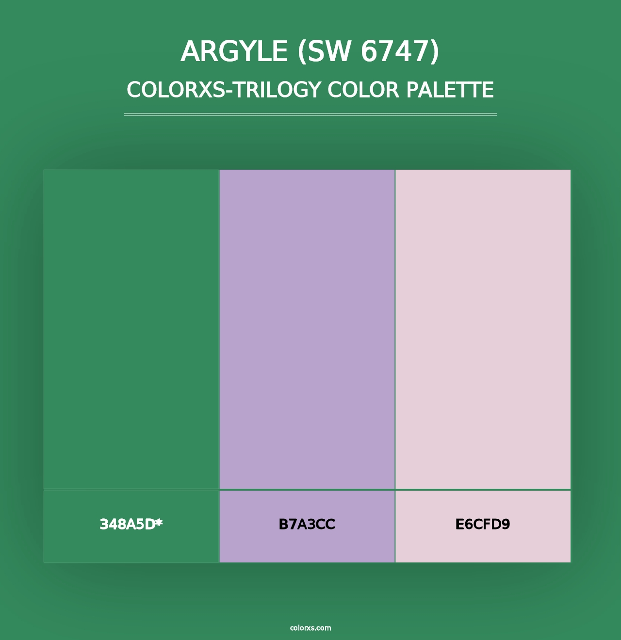 Argyle (SW 6747) - Colorxs Trilogy Palette