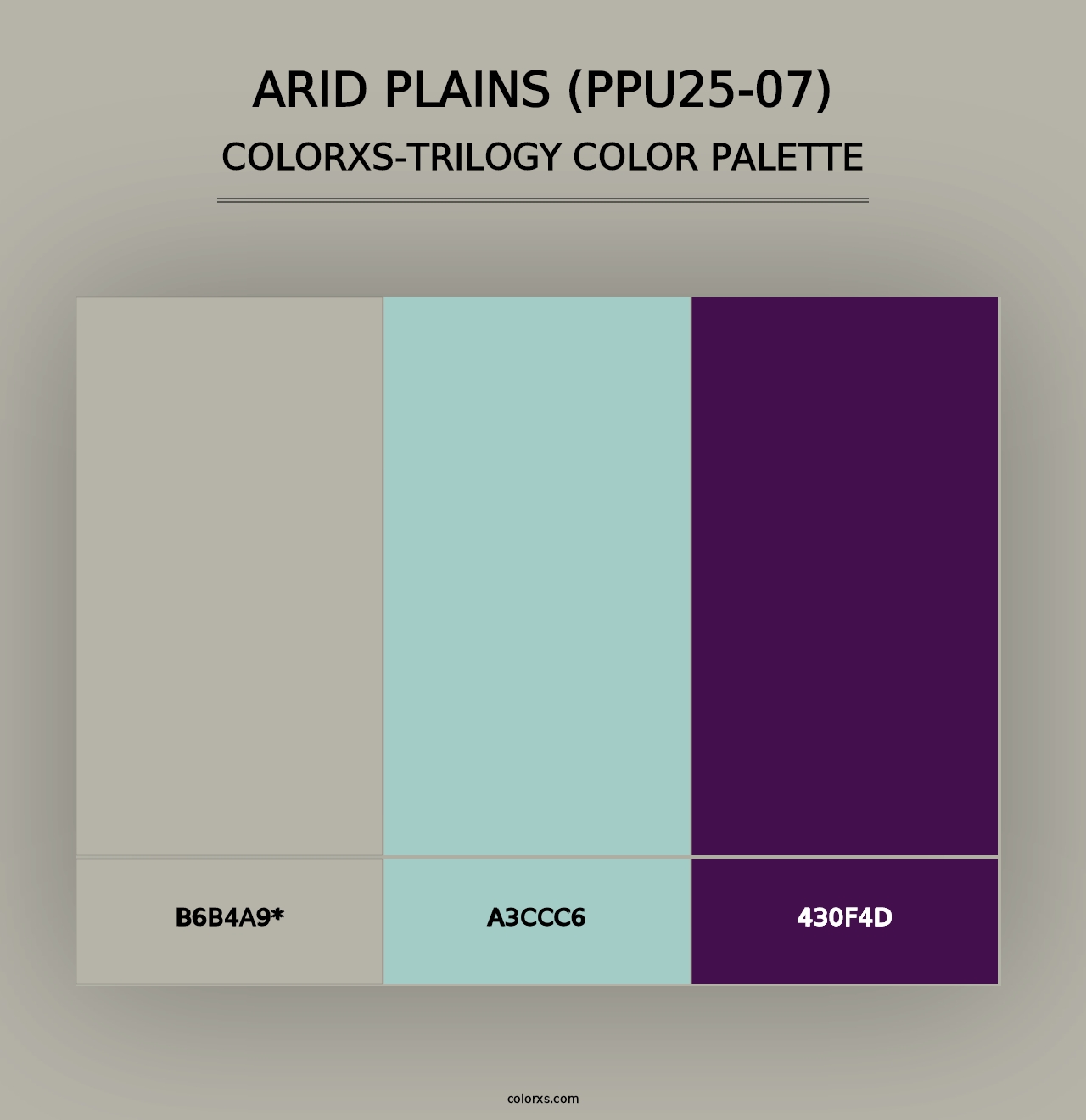 Arid Plains (PPU25-07) - Colorxs Trilogy Palette