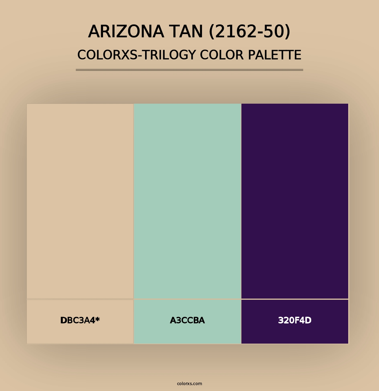 Arizona Tan (2162-50) - Colorxs Trilogy Palette