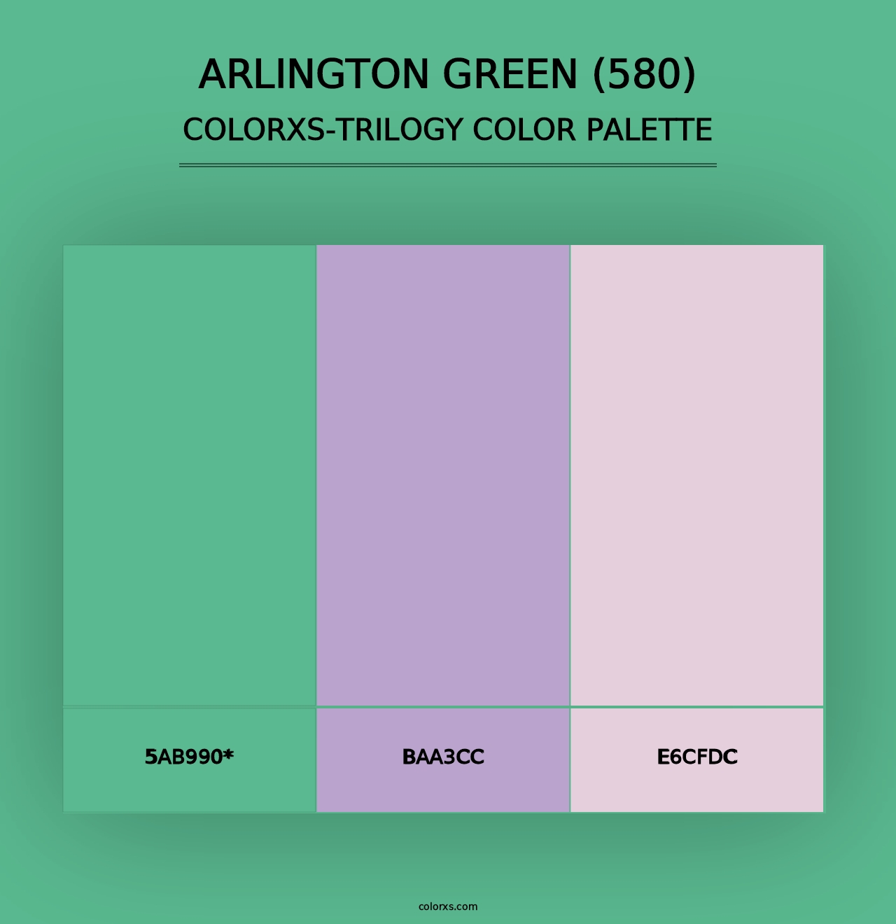 Arlington Green (580) - Colorxs Trilogy Palette