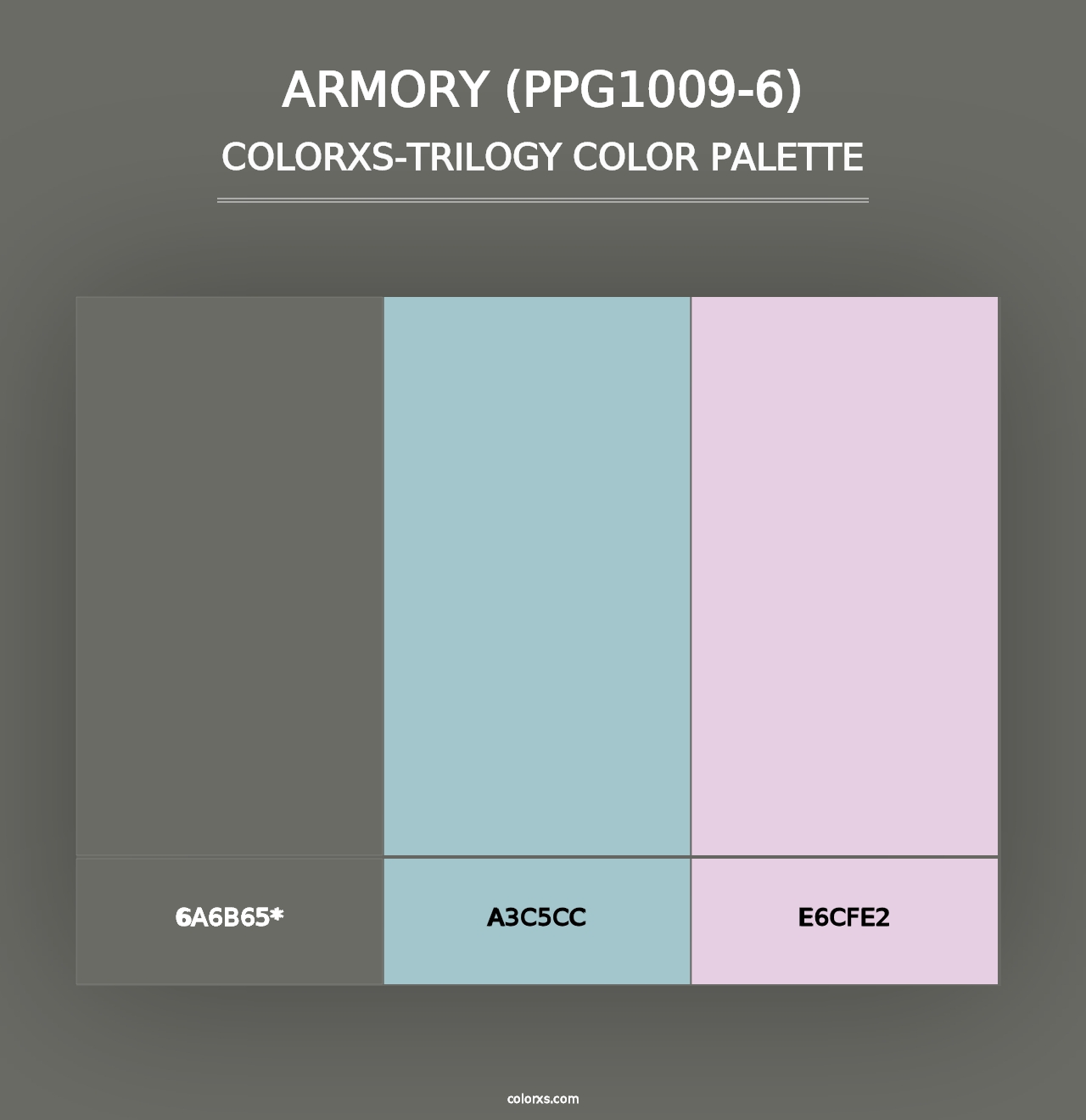 Armory (PPG1009-6) - Colorxs Trilogy Palette