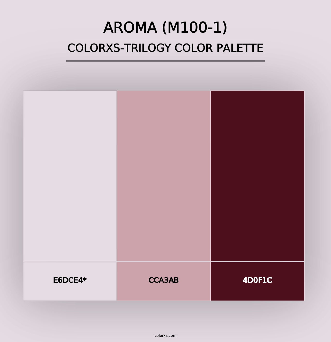 Aroma (M100-1) - Colorxs Trilogy Palette