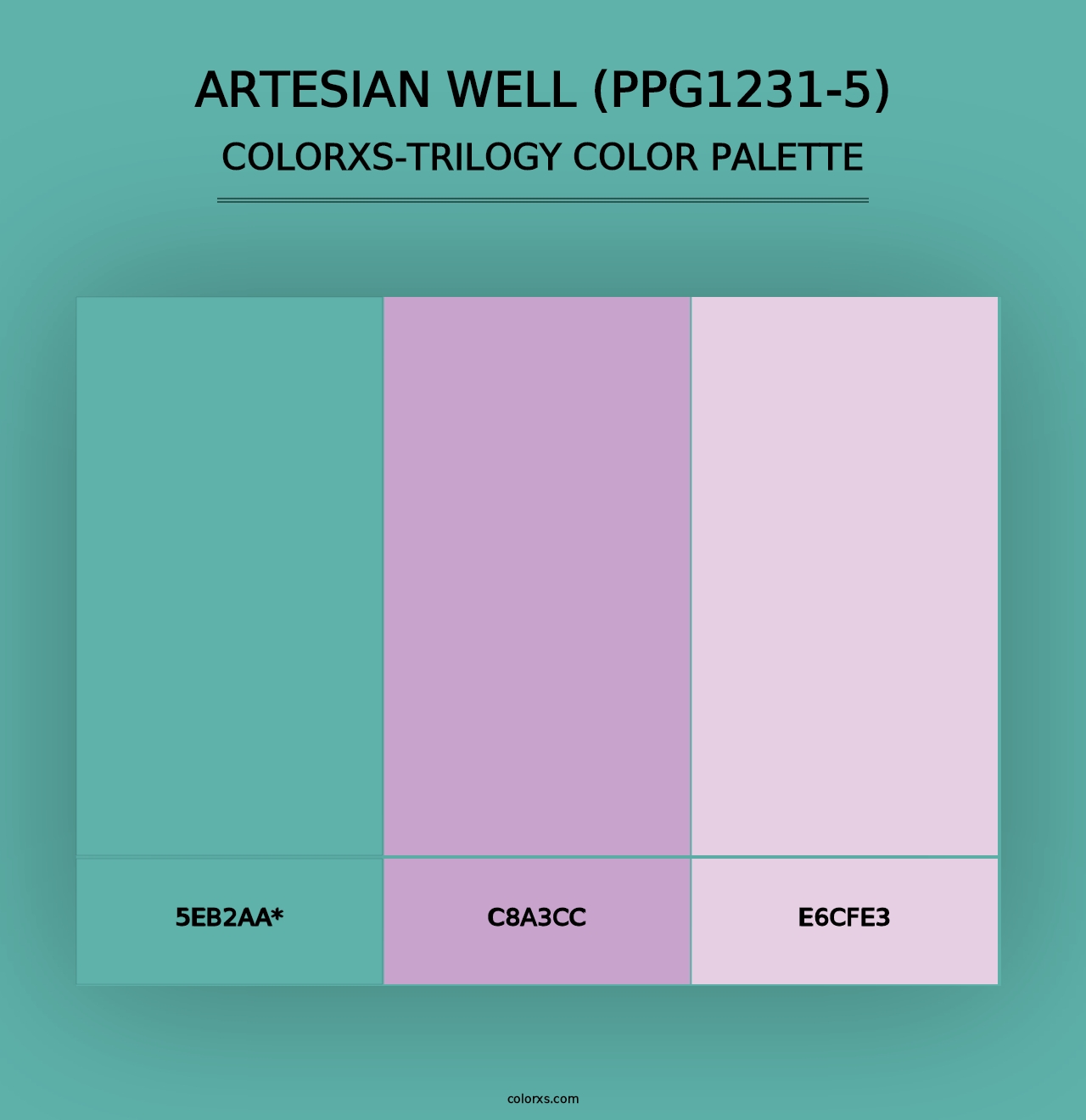 Artesian Well (PPG1231-5) - Colorxs Trilogy Palette