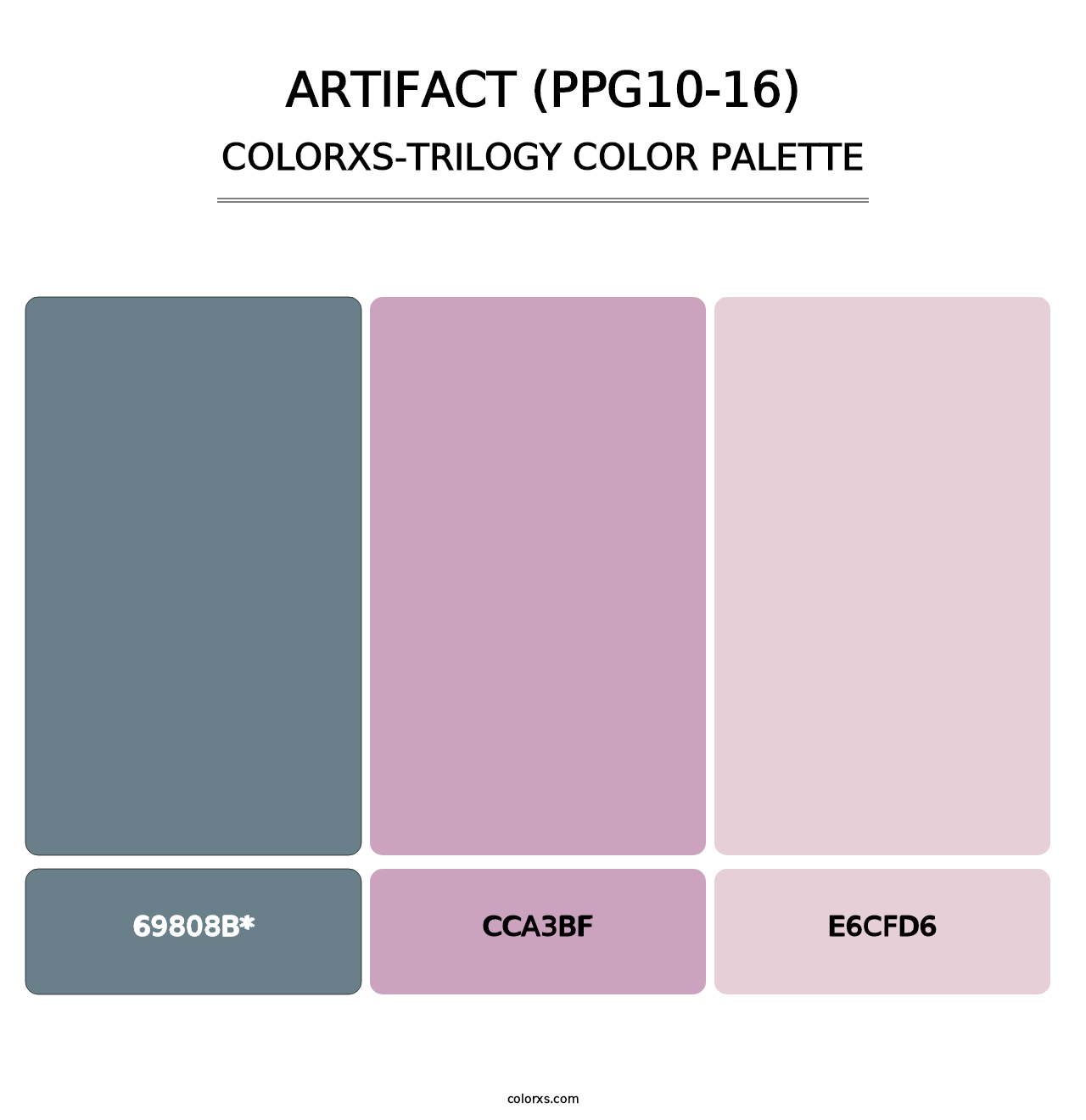 Artifact (PPG10-16) - Colorxs Trilogy Palette