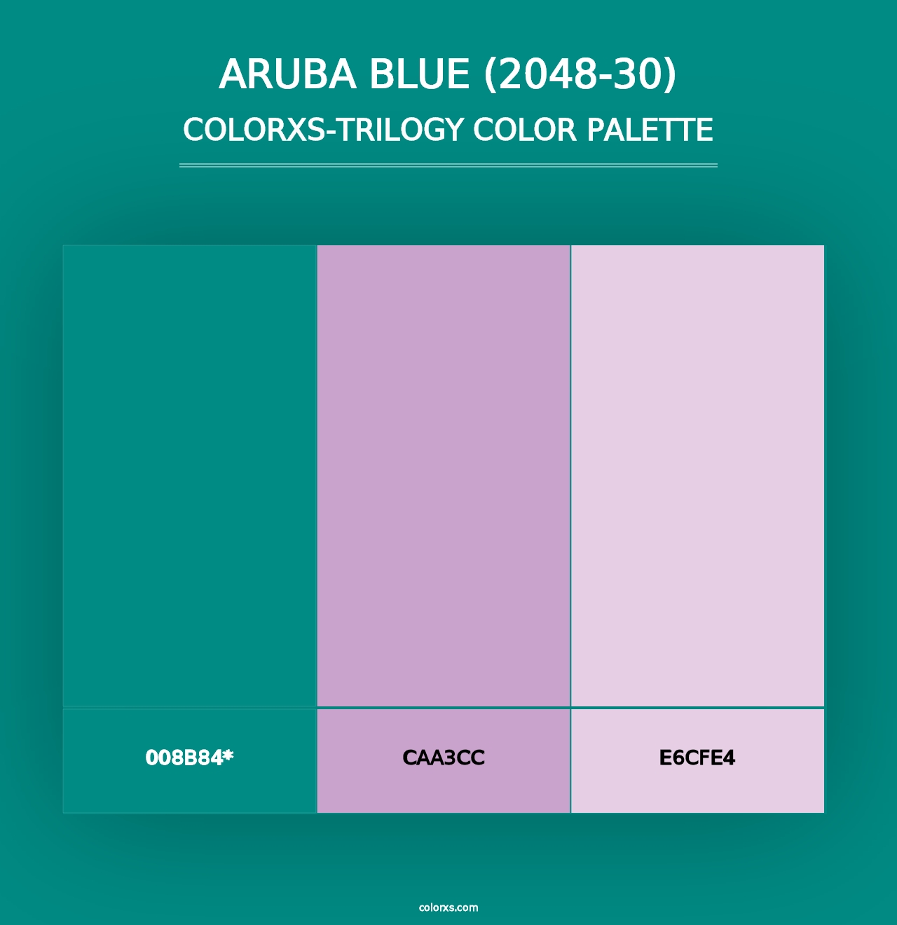 Aruba Blue (2048-30) - Colorxs Trilogy Palette