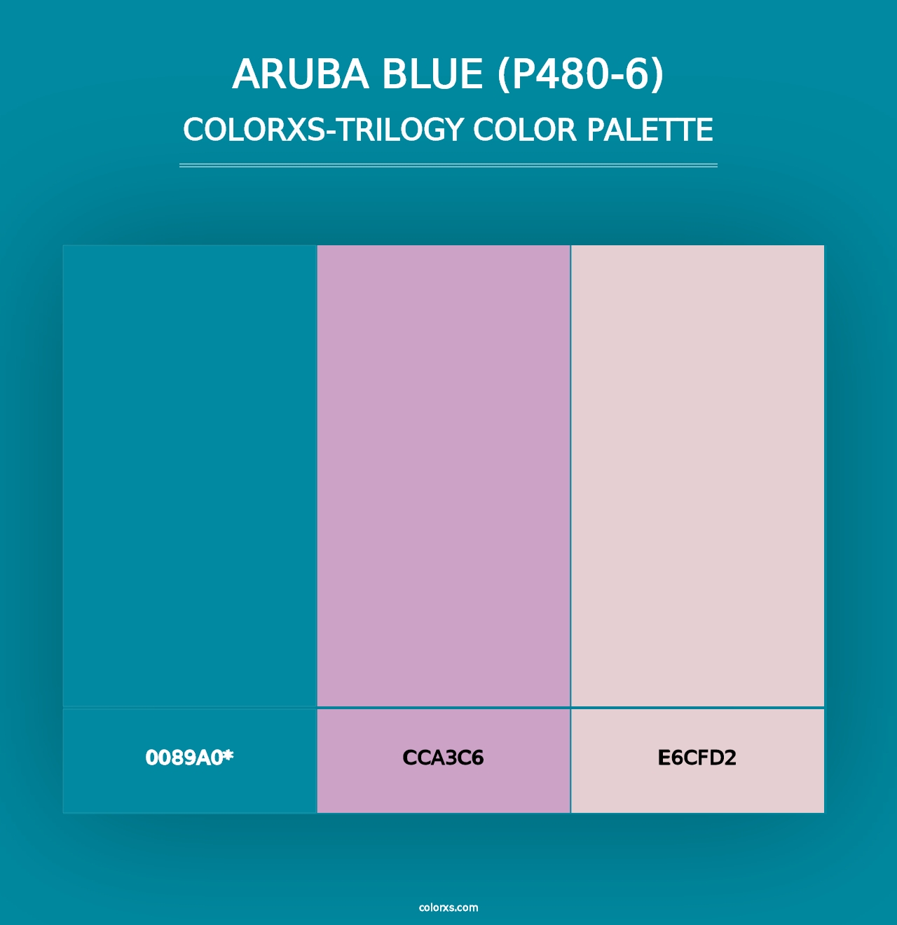 Aruba Blue (P480-6) - Colorxs Trilogy Palette