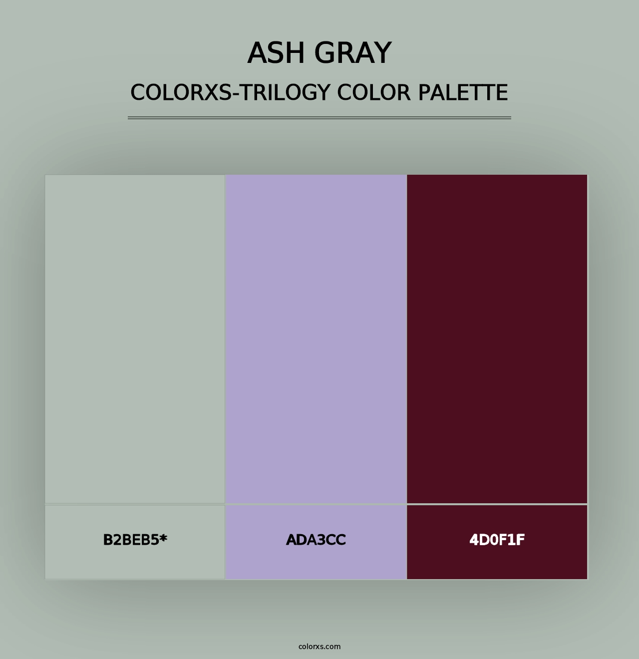 Ash Gray - Colorxs Trilogy Palette