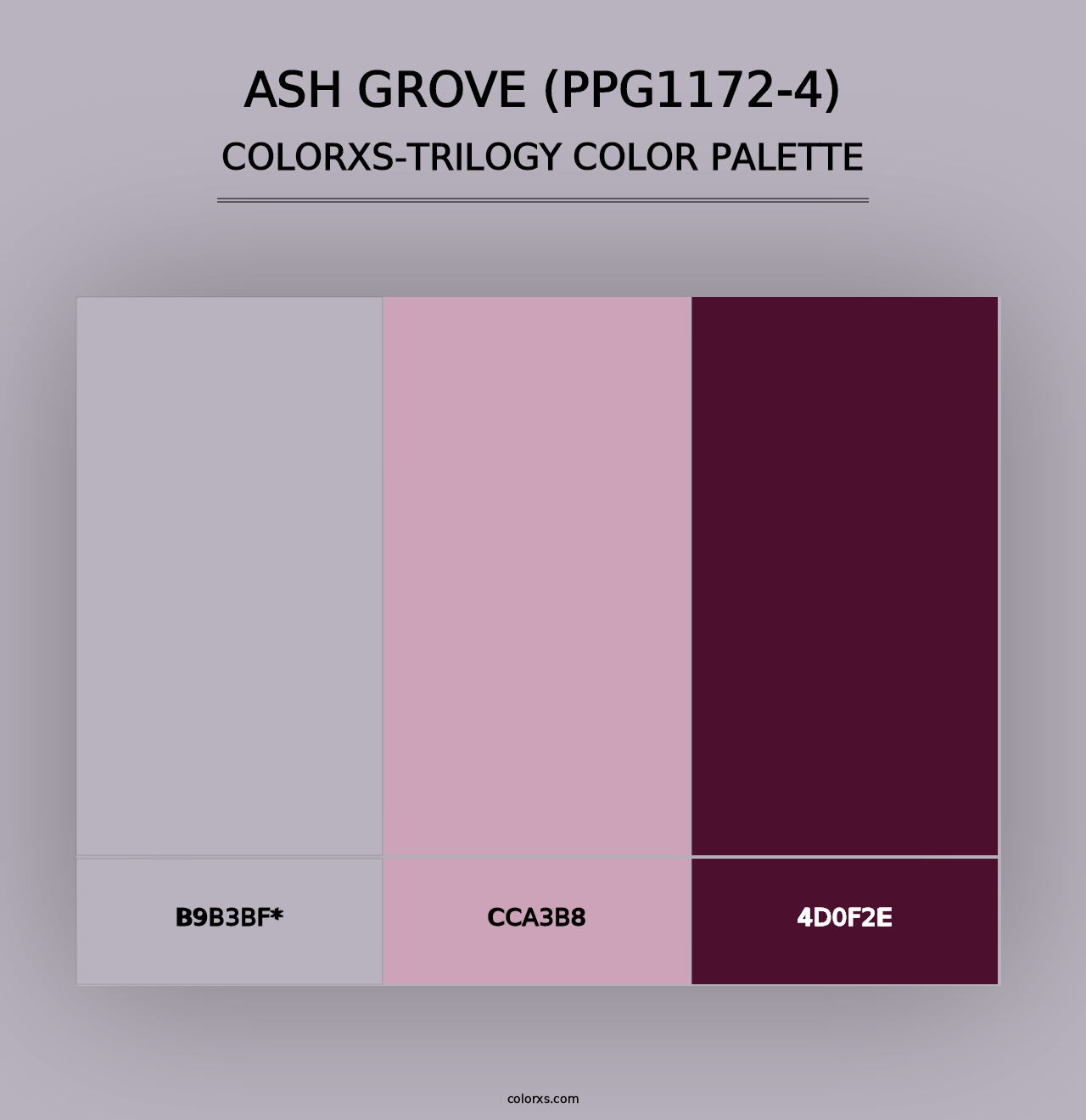 Ash Grove (PPG1172-4) - Colorxs Trilogy Palette