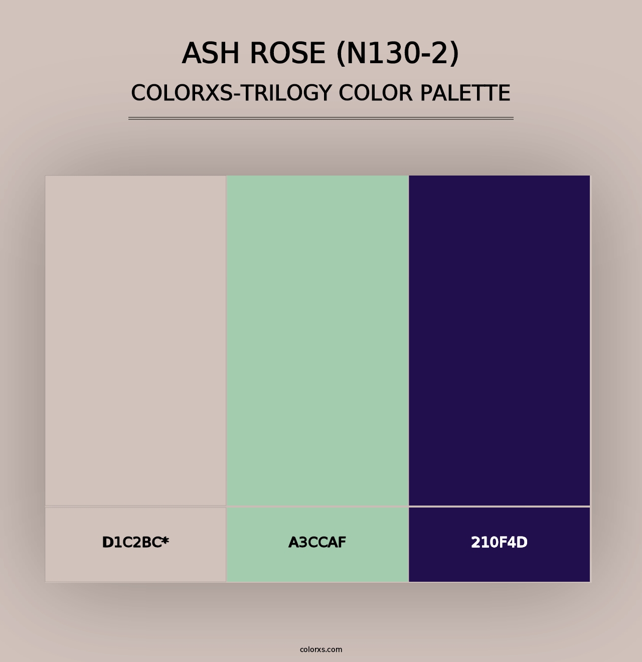 Ash Rose (N130-2) - Colorxs Trilogy Palette