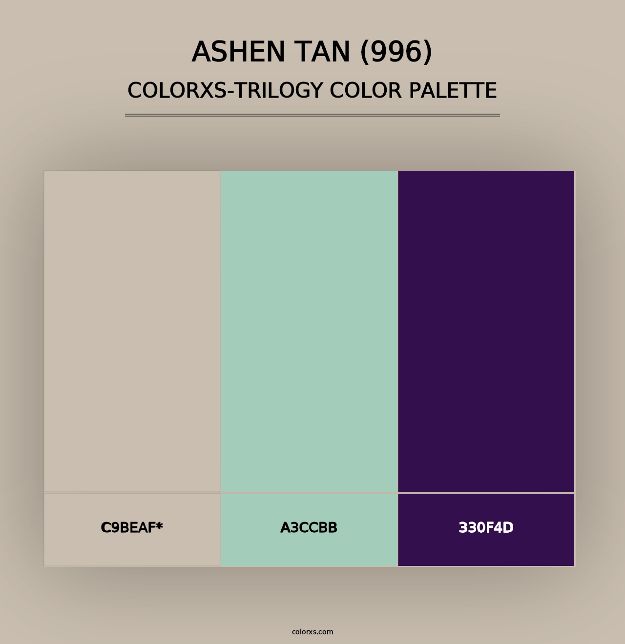 Ashen Tan (996) - Colorxs Trilogy Palette