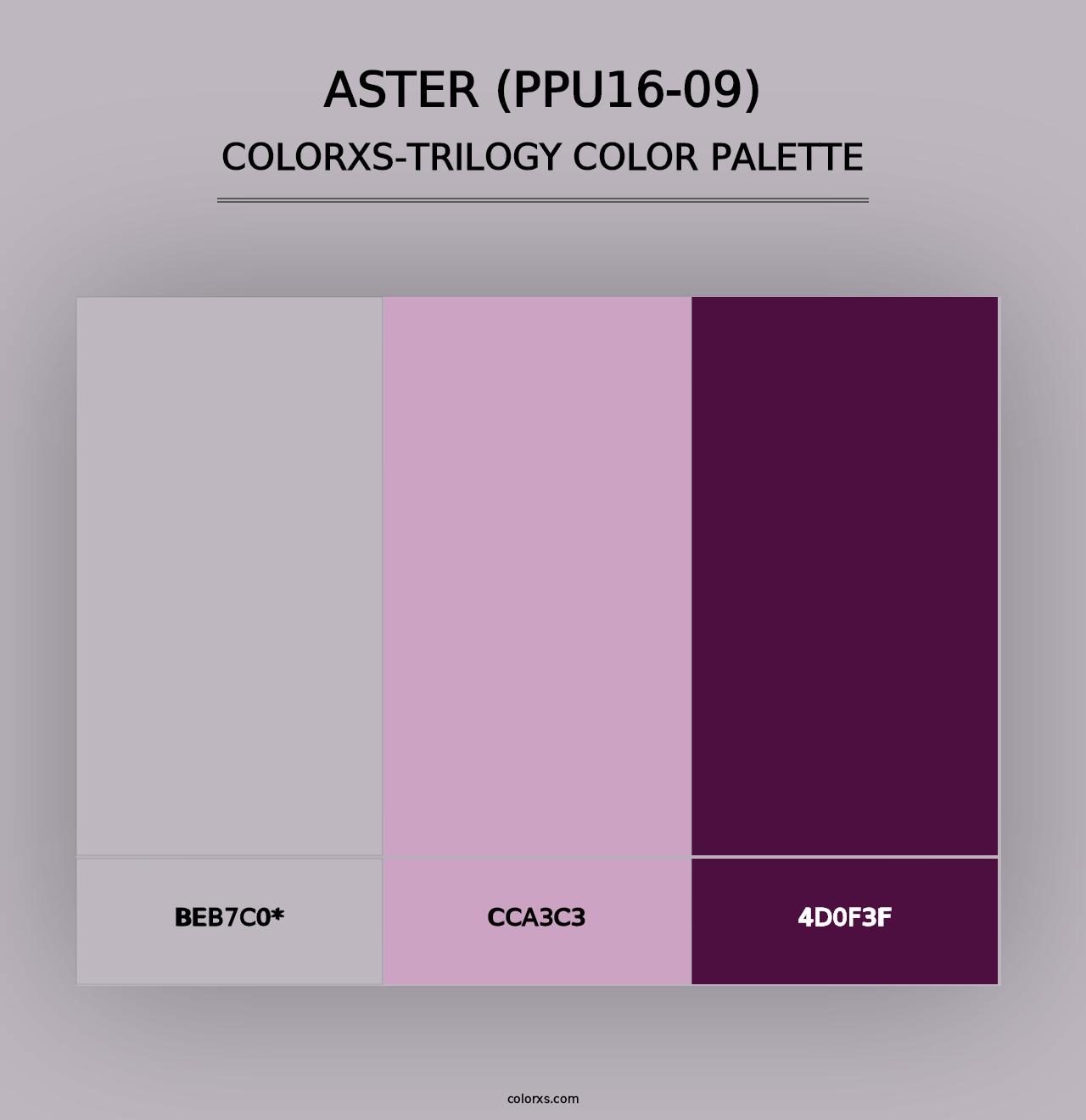 Aster (PPU16-09) - Colorxs Trilogy Palette