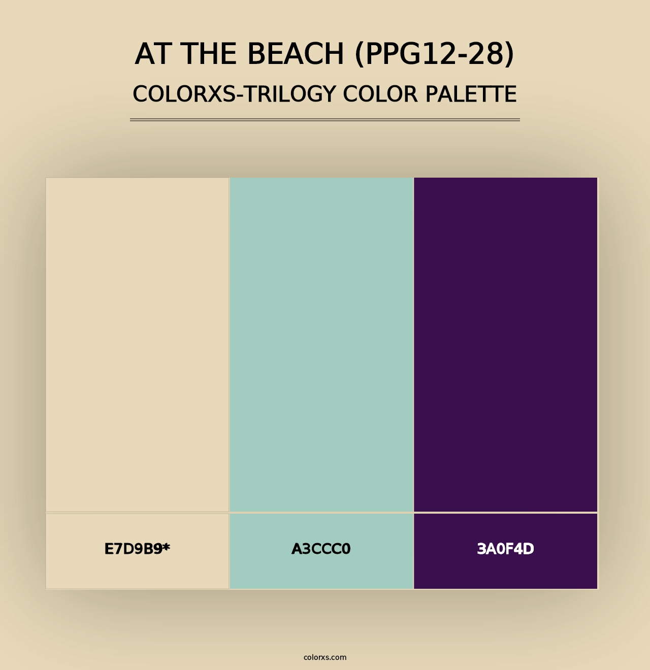 At The Beach (PPG12-28) - Colorxs Trilogy Palette