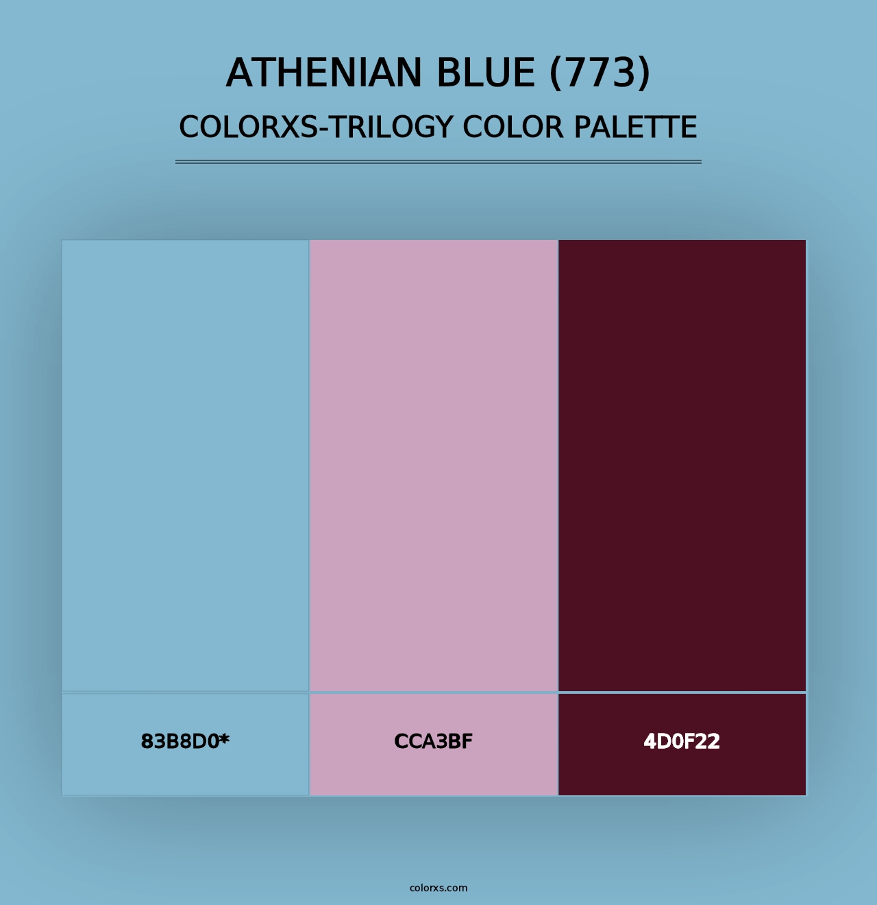 Athenian Blue (773) - Colorxs Trilogy Palette