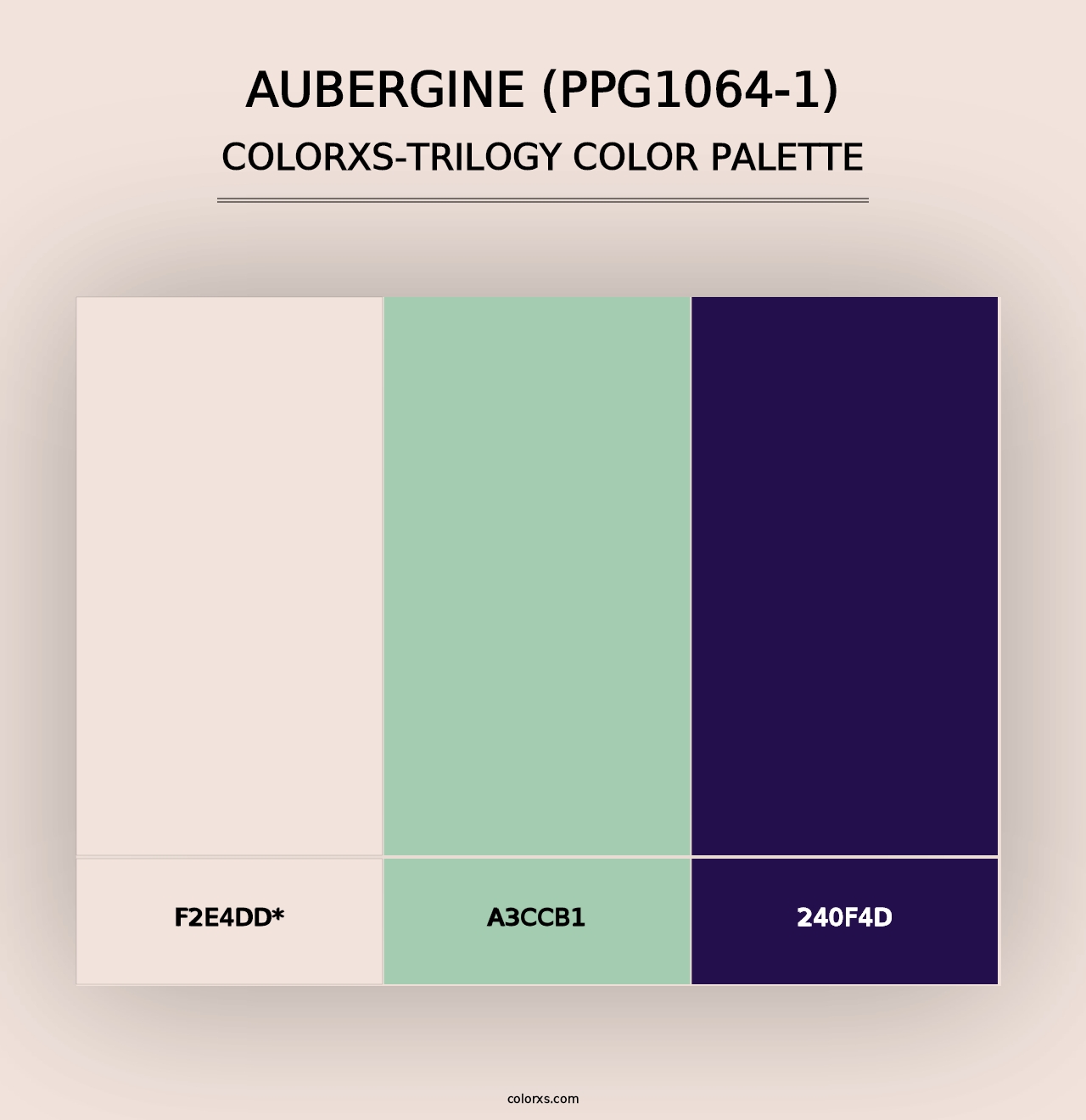 Aubergine (PPG1064-1) - Colorxs Trilogy Palette