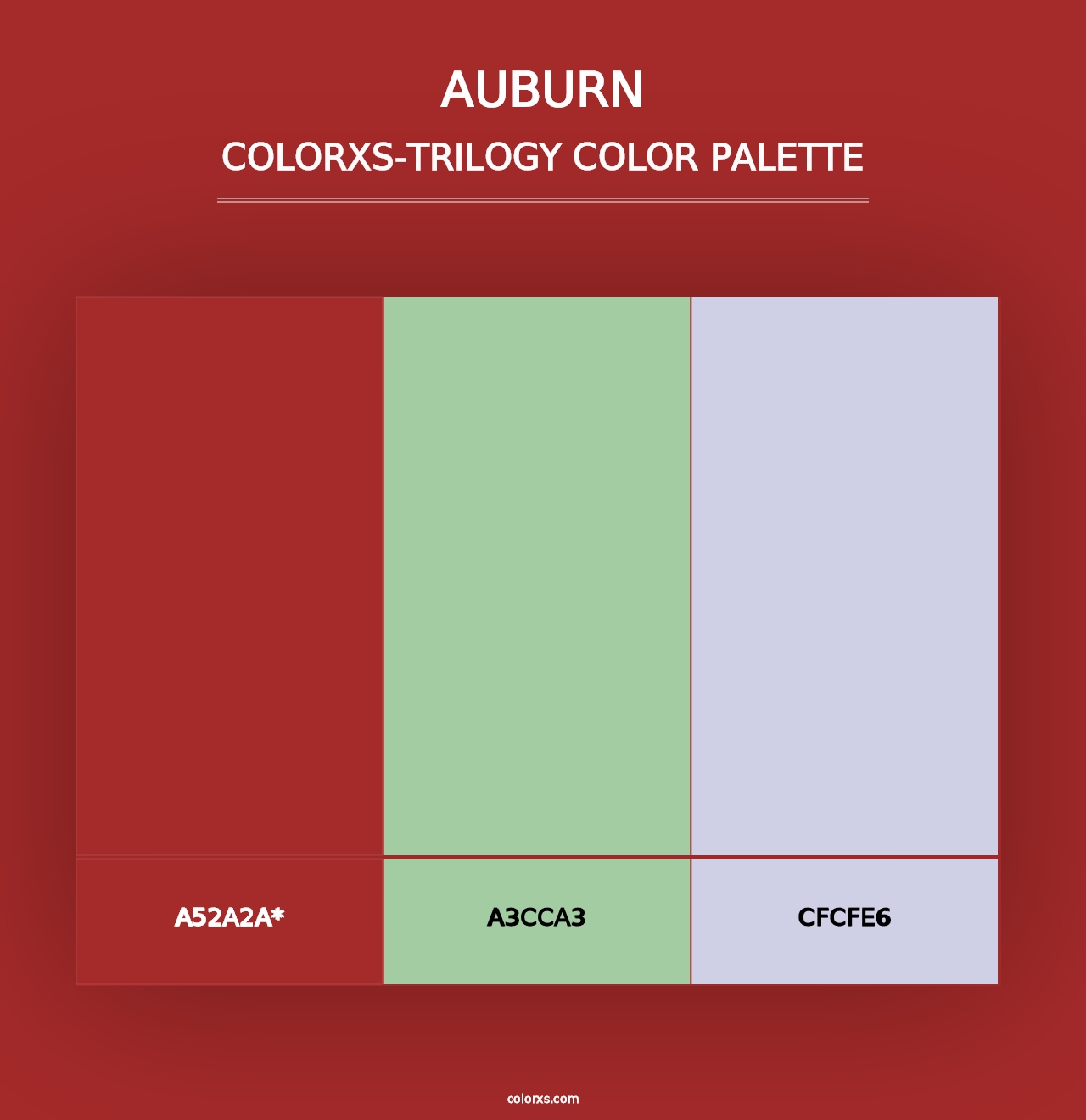 Auburn - Colorxs Trilogy Palette