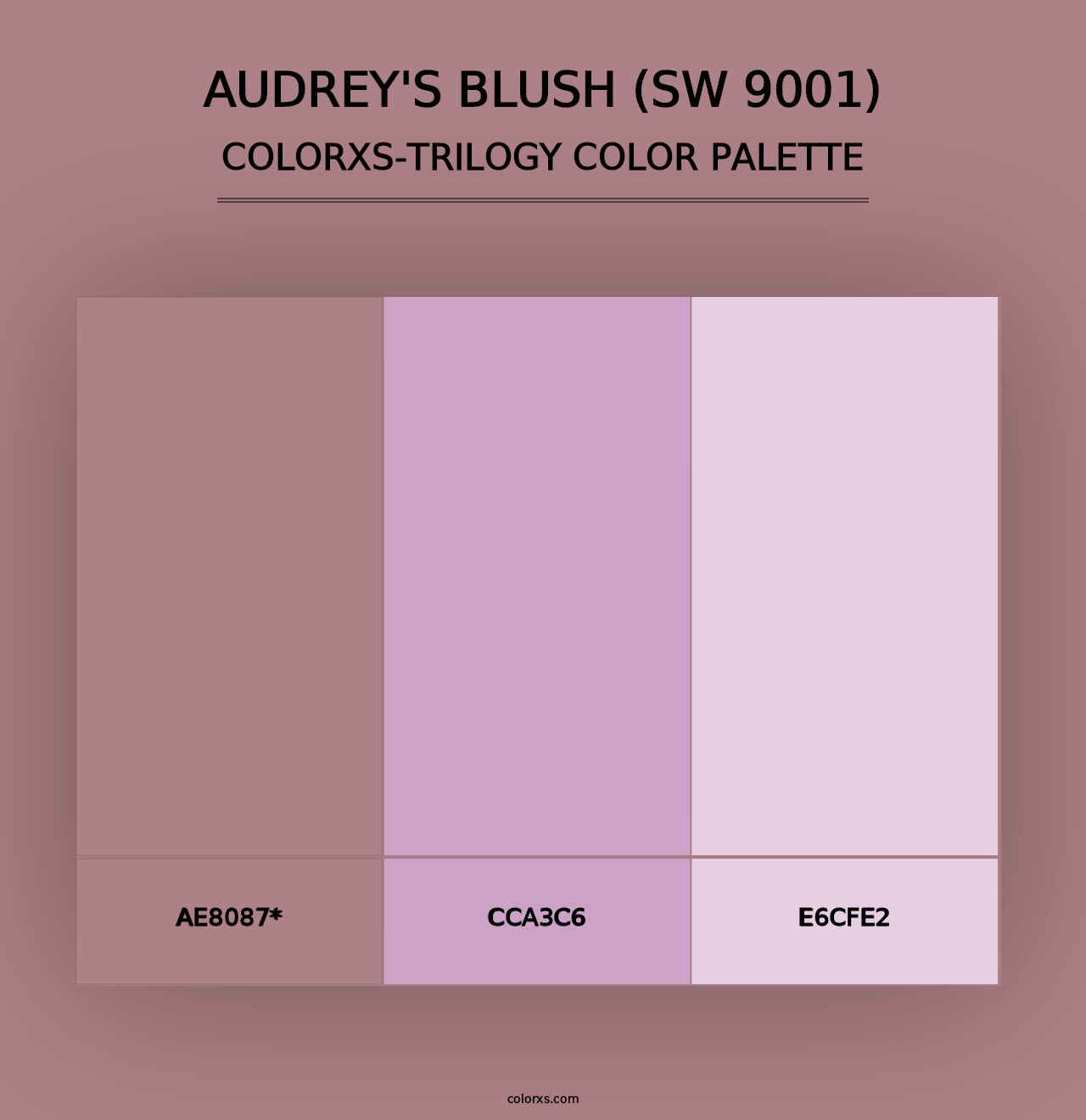 Audrey's Blush (SW 9001) - Colorxs Trilogy Palette