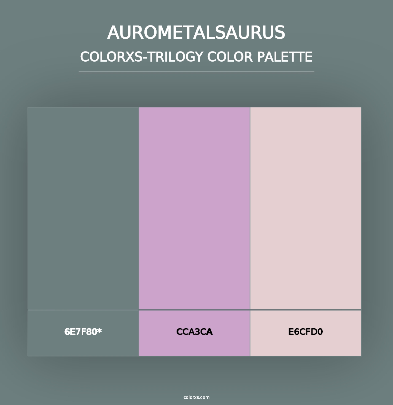 AuroMetalSaurus - Colorxs Trilogy Palette