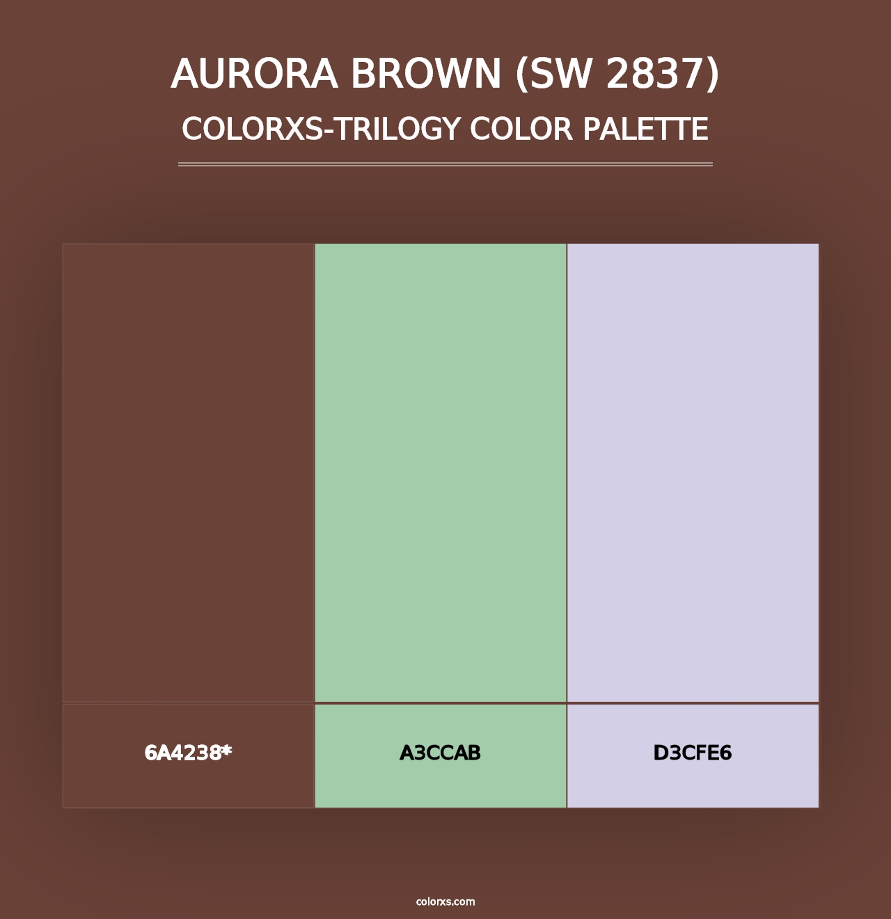 Aurora Brown (SW 2837) - Colorxs Trilogy Palette