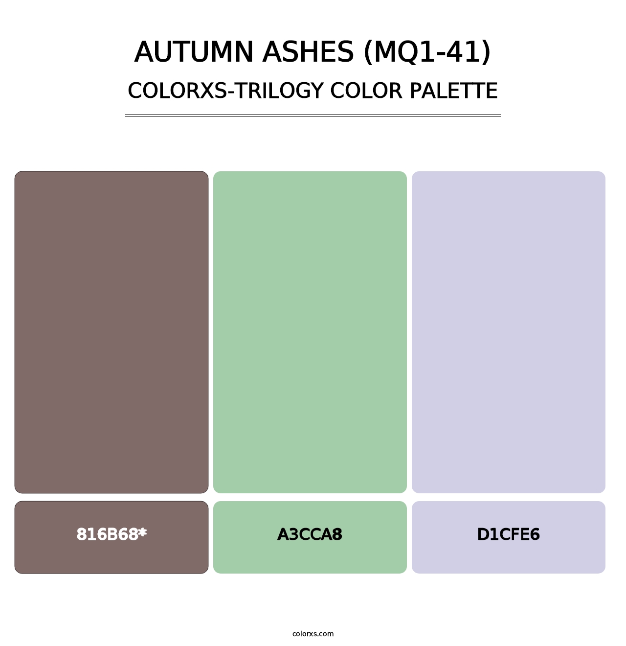 Autumn Ashes (MQ1-41) - Colorxs Trilogy Palette