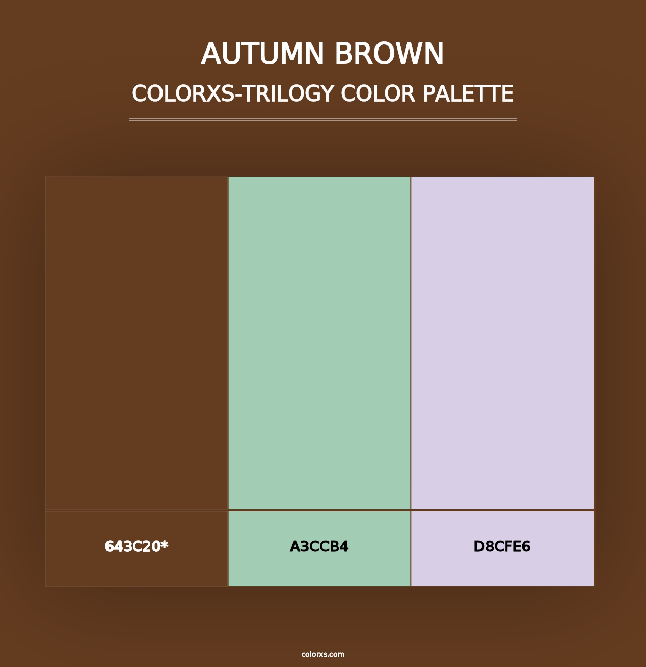 Autumn Brown - Colorxs Trilogy Palette