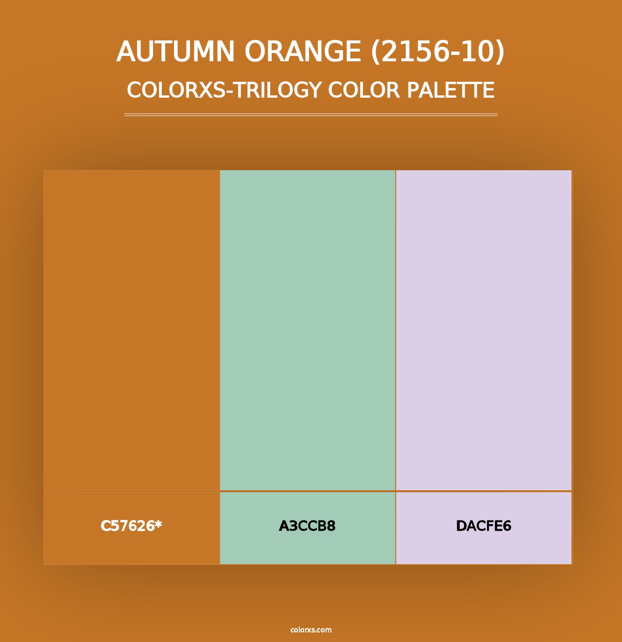 Autumn Orange (2156-10) - Colorxs Trilogy Palette