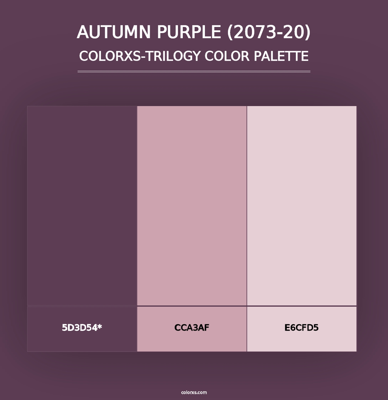 Autumn Purple (2073-20) - Colorxs Trilogy Palette