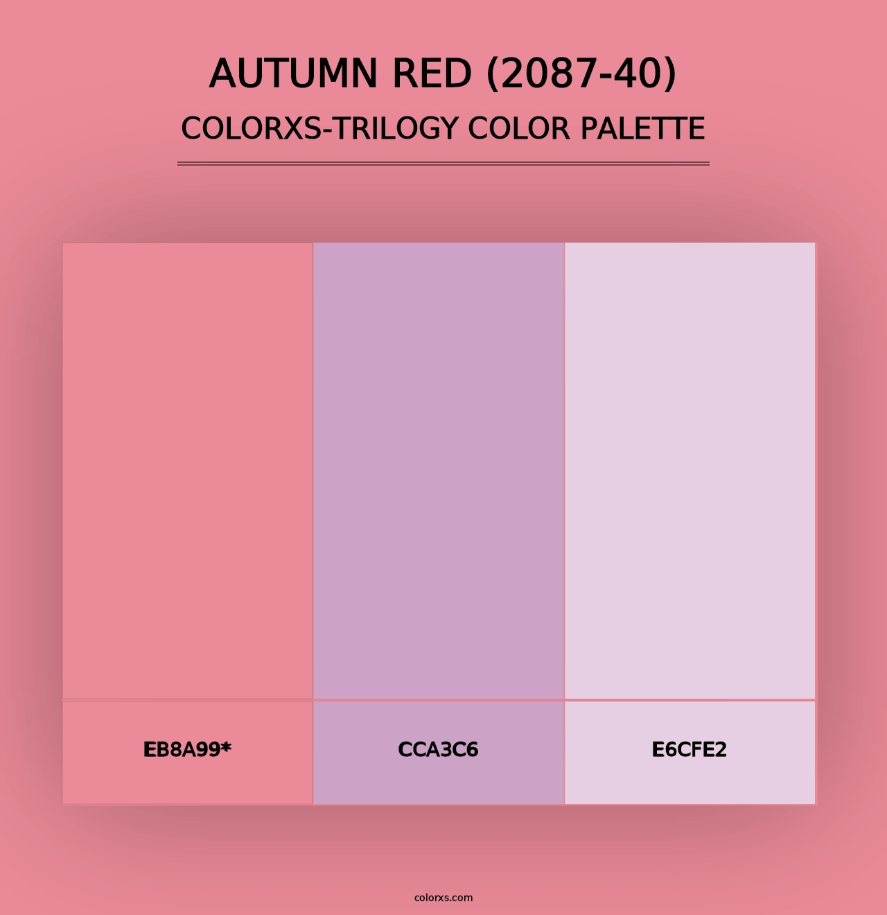 Autumn Red (2087-40) - Colorxs Trilogy Palette