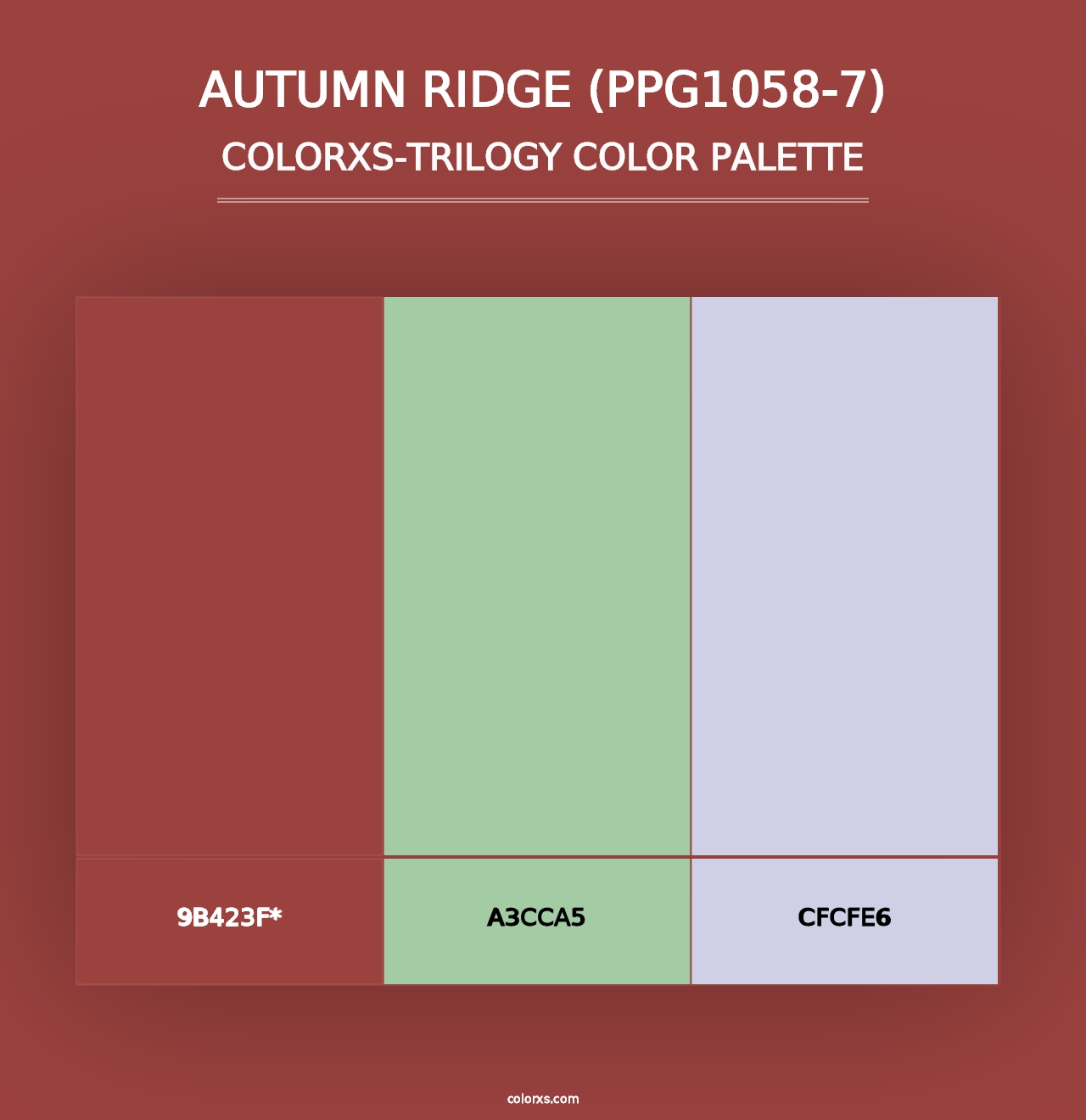 Autumn Ridge (PPG1058-7) - Colorxs Trilogy Palette