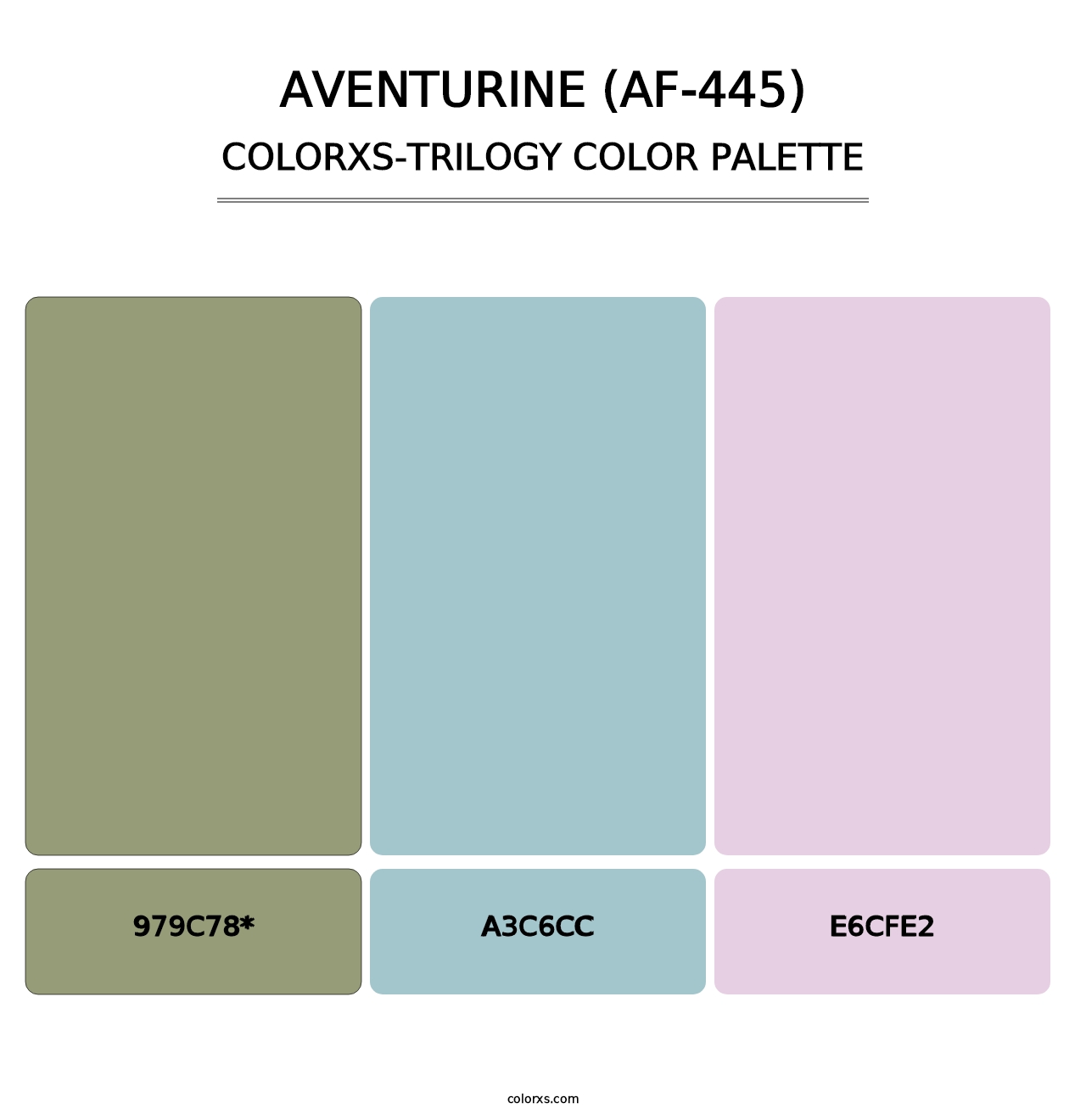 Aventurine (AF-445) - Colorxs Trilogy Palette