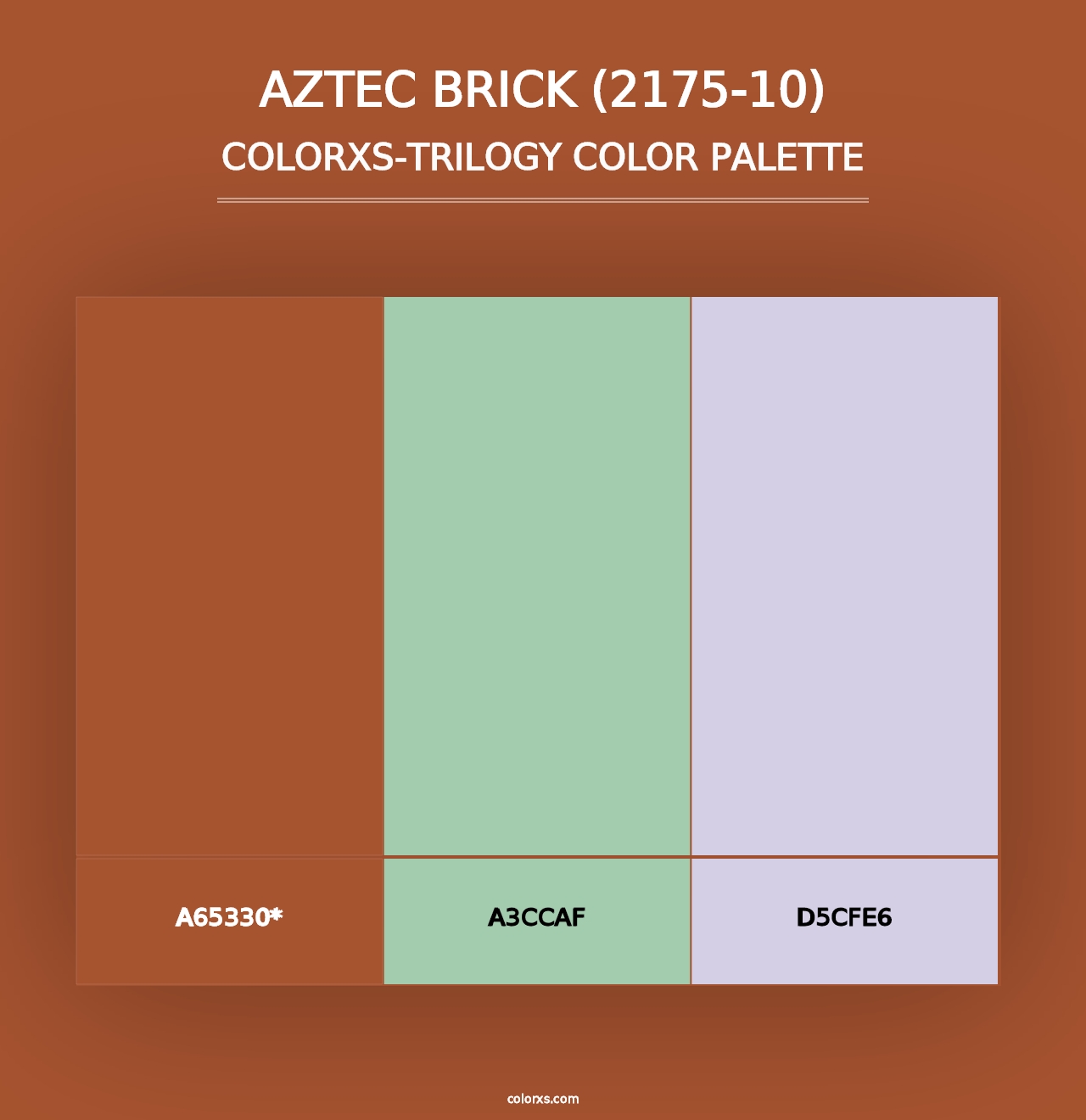 Aztec Brick (2175-10) - Colorxs Trilogy Palette