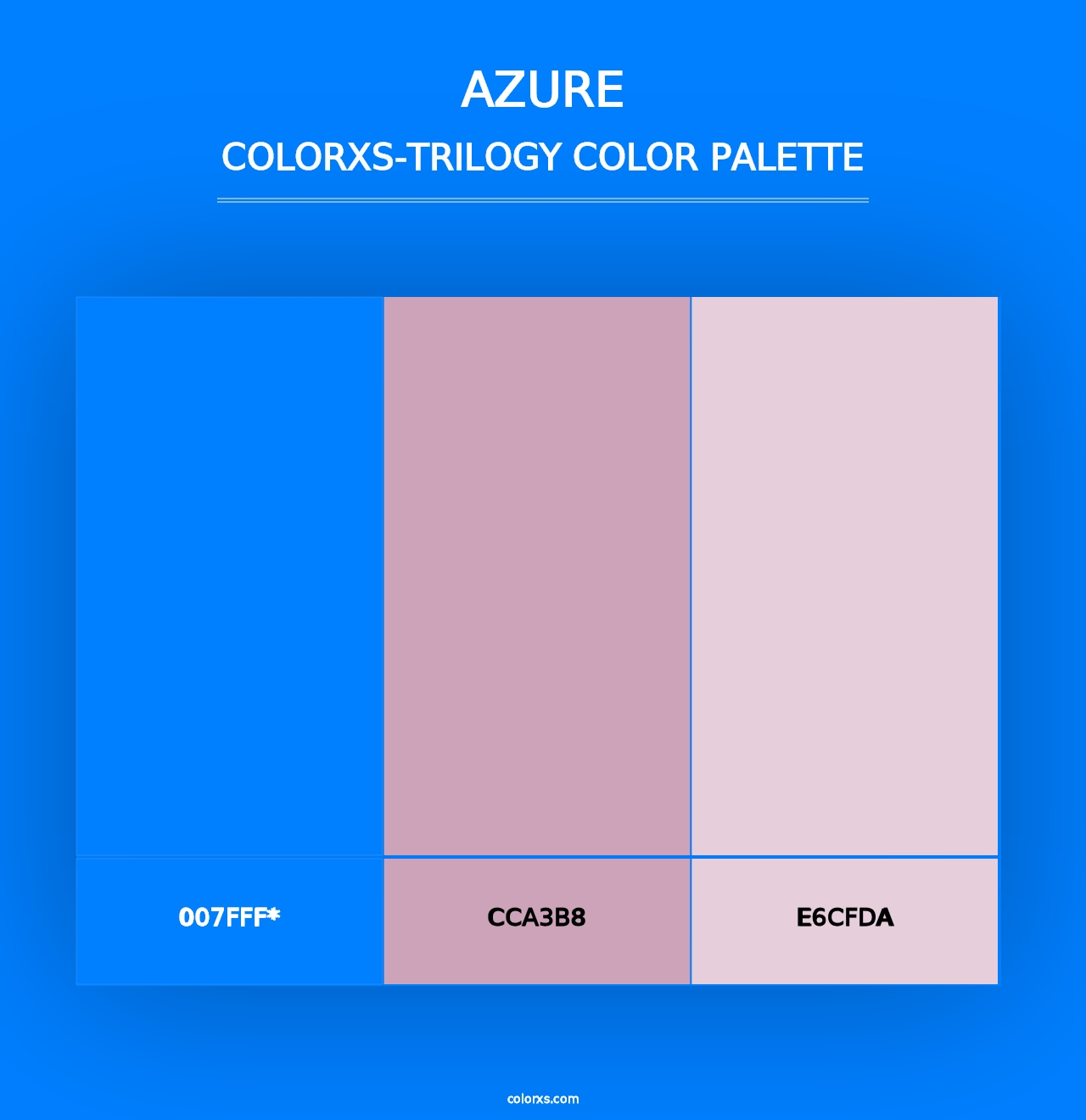 Azure - Colorxs Trilogy Palette