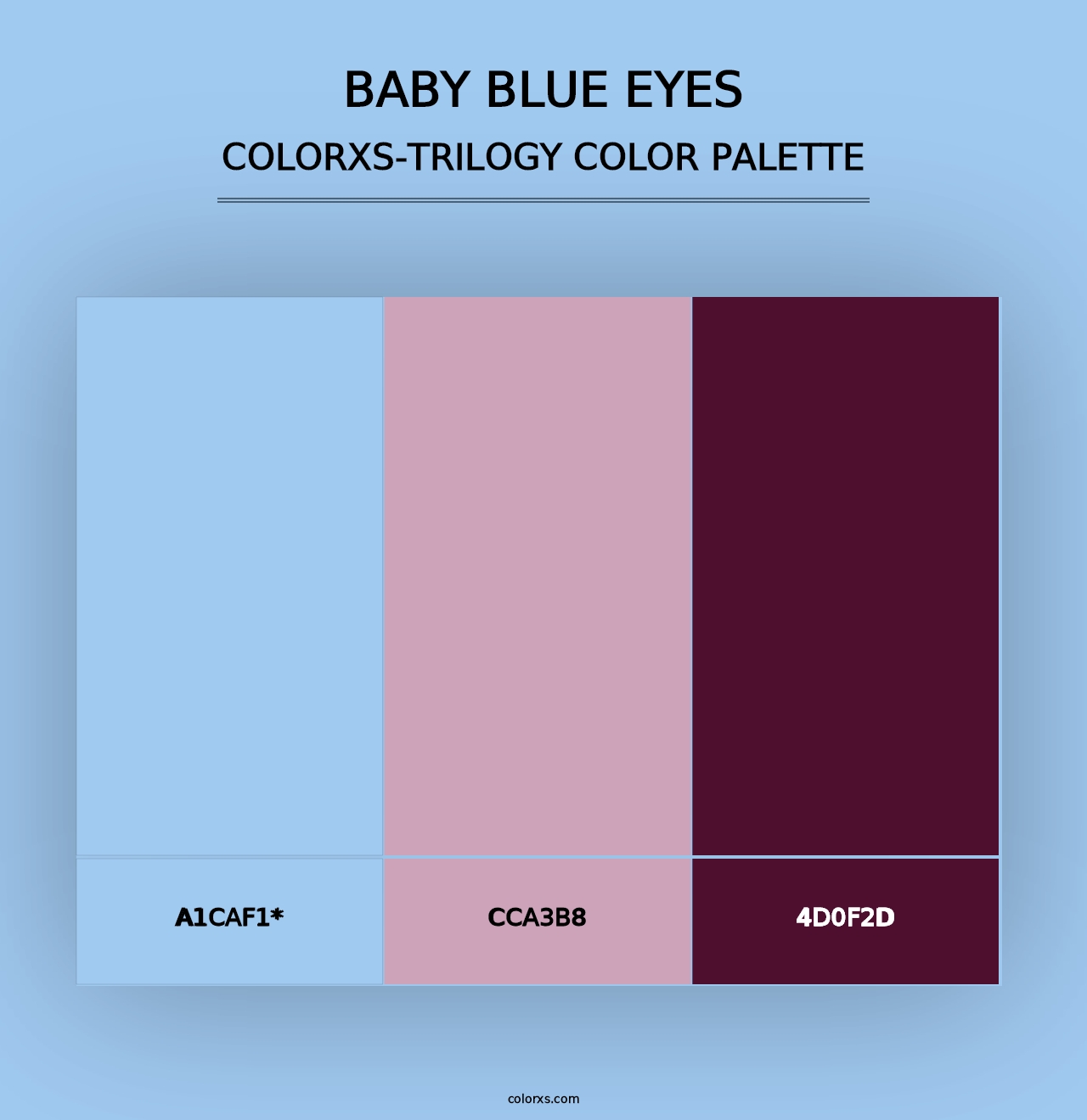 Baby Blue Eyes - Colorxs Trilogy Palette