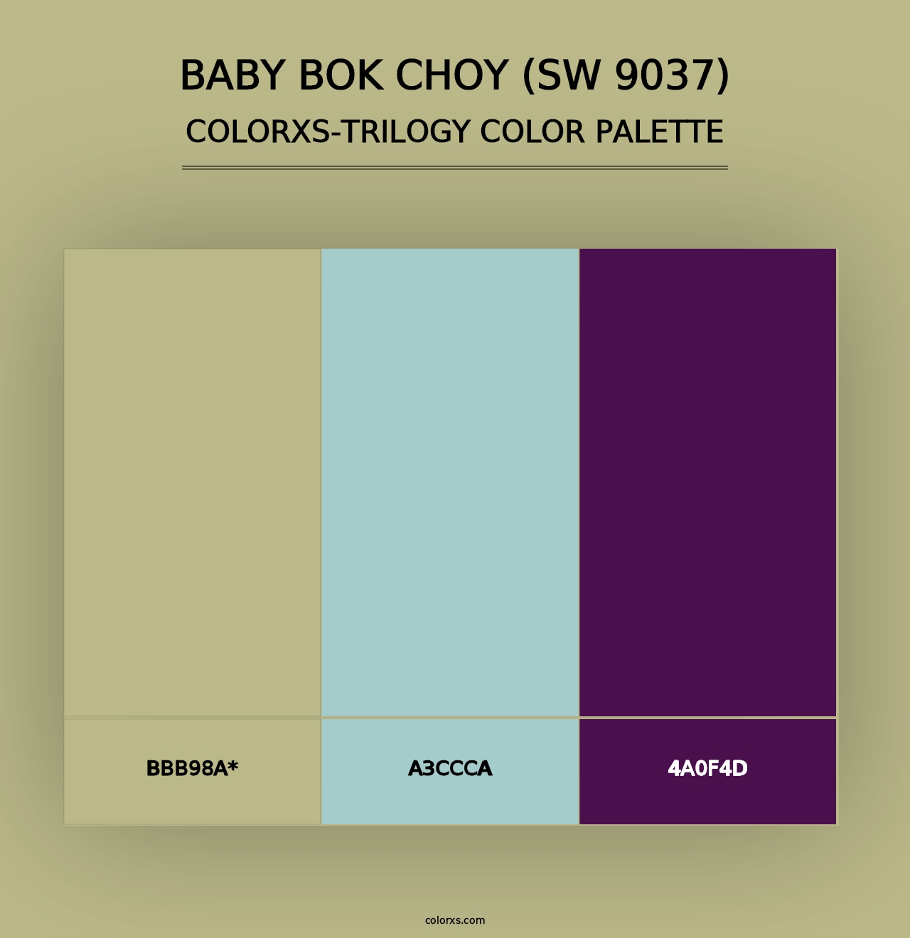 Baby Bok Choy (SW 9037) - Colorxs Trilogy Palette