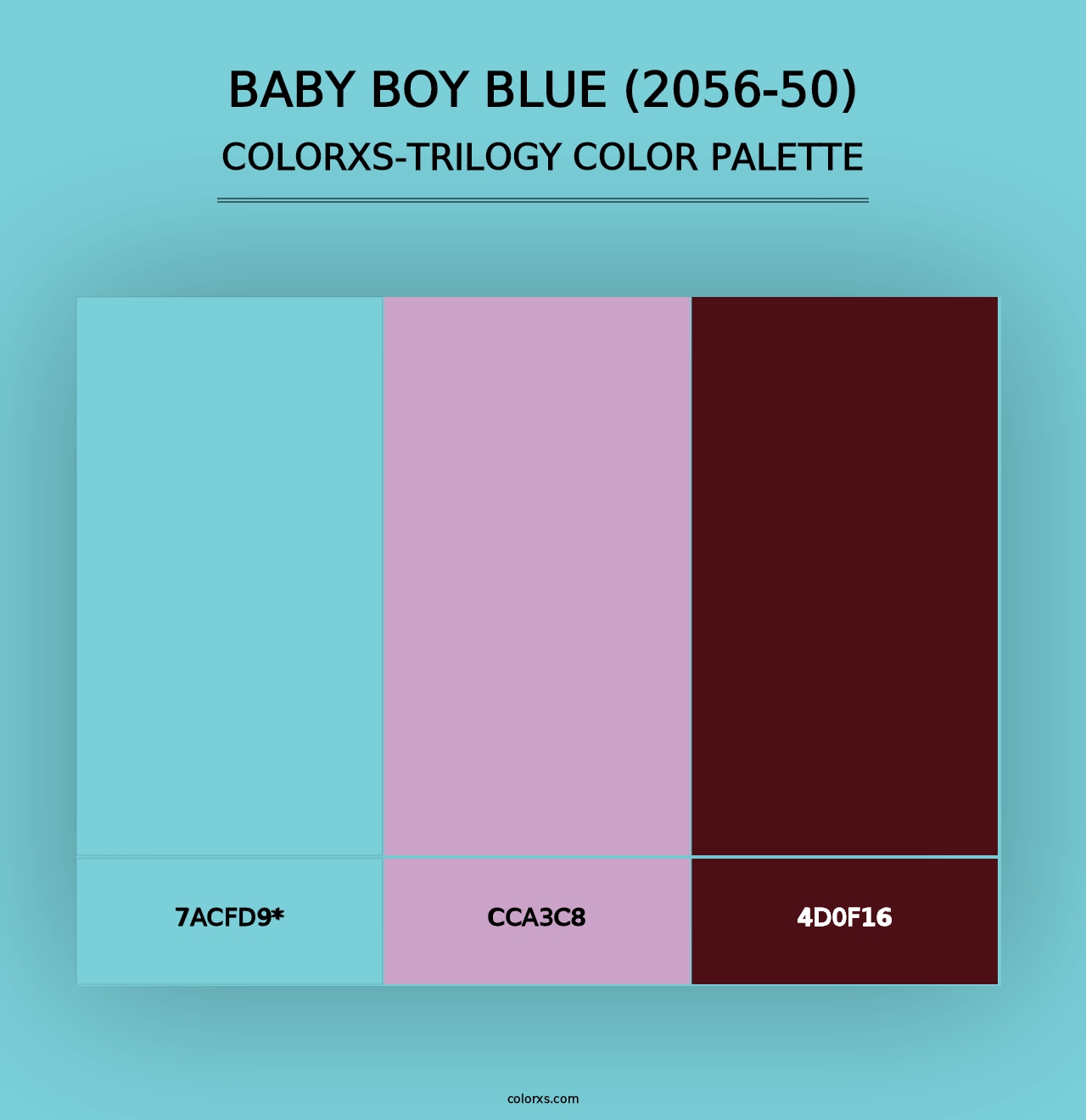 Baby Boy Blue (2056-50) - Colorxs Trilogy Palette