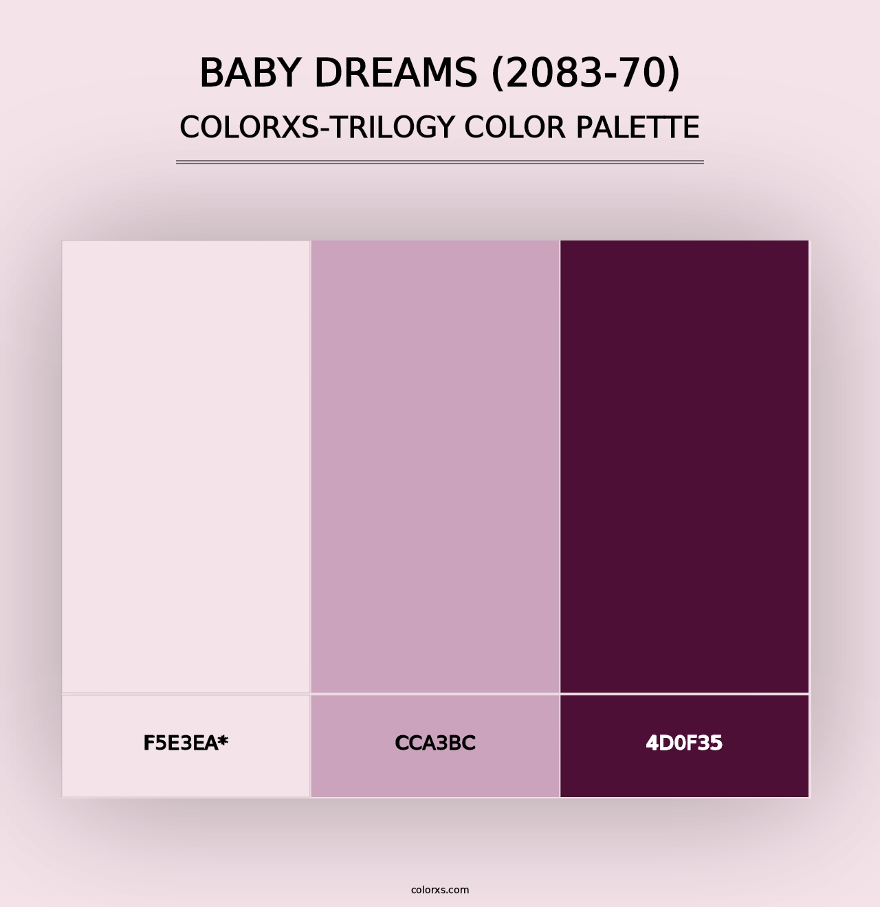 Baby Dreams (2083-70) - Colorxs Trilogy Palette