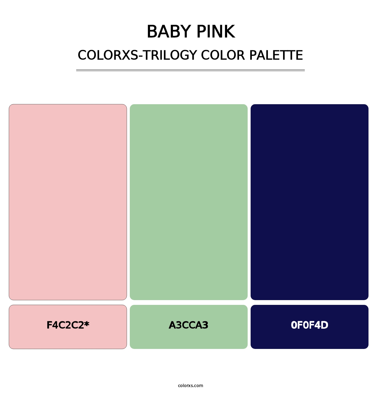 Baby Pink - Colorxs Trilogy Palette