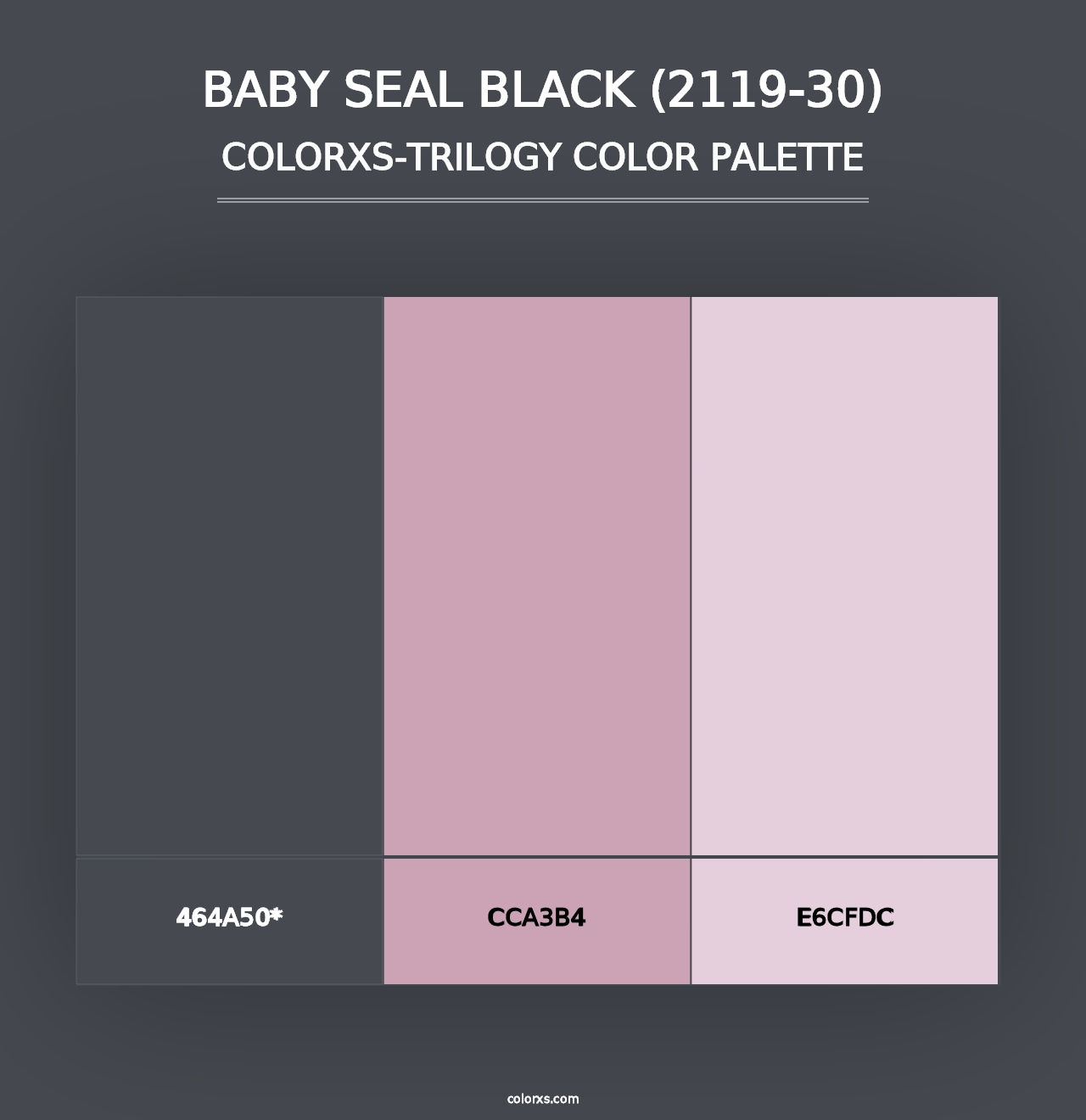 Baby Seal Black (2119-30) - Colorxs Trilogy Palette