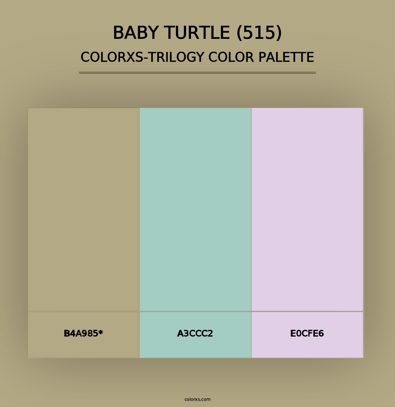 Baby Turtle (515) - Colorxs Trilogy Palette