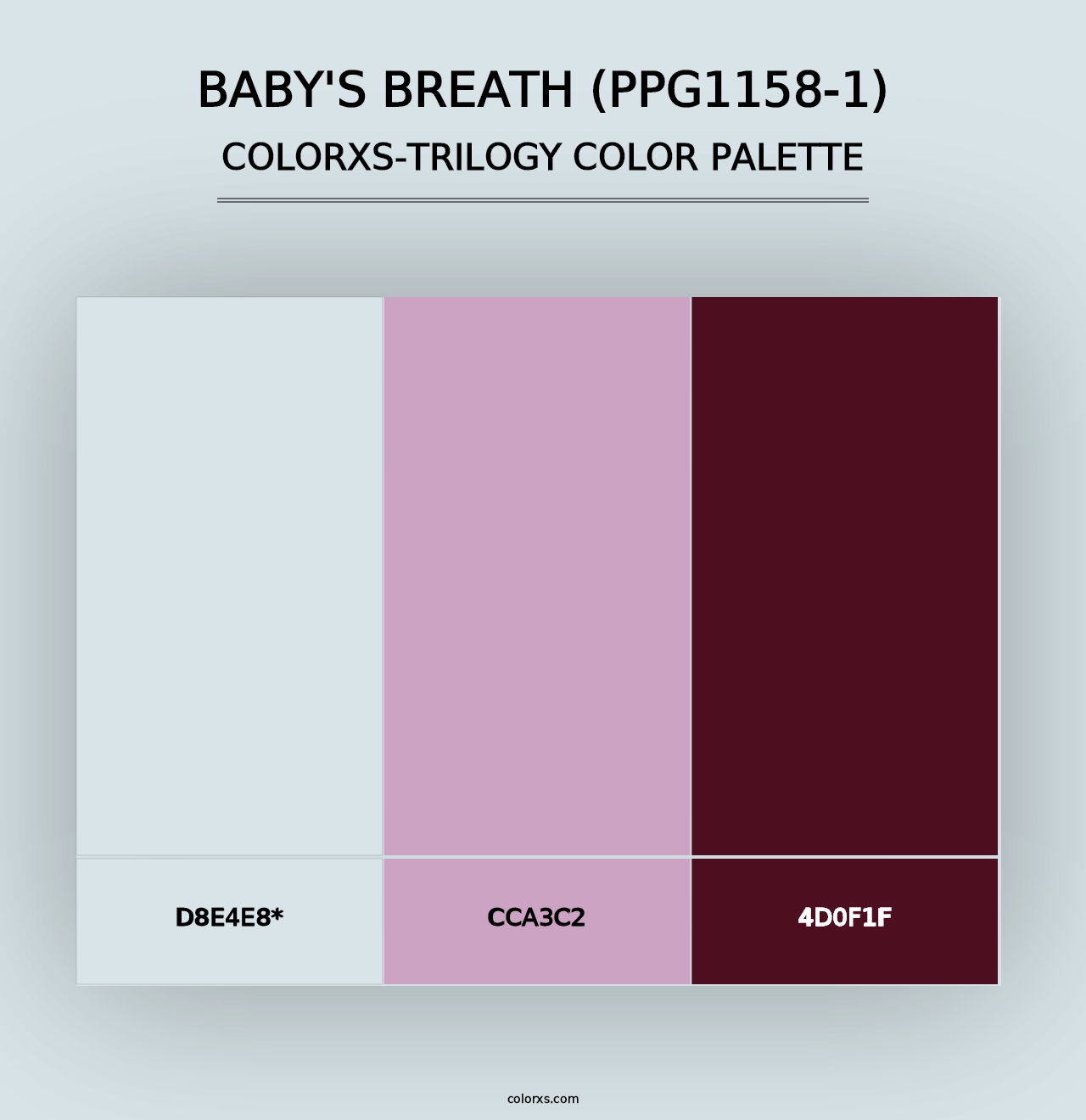 Baby's Breath (PPG1158-1) - Colorxs Trilogy Palette