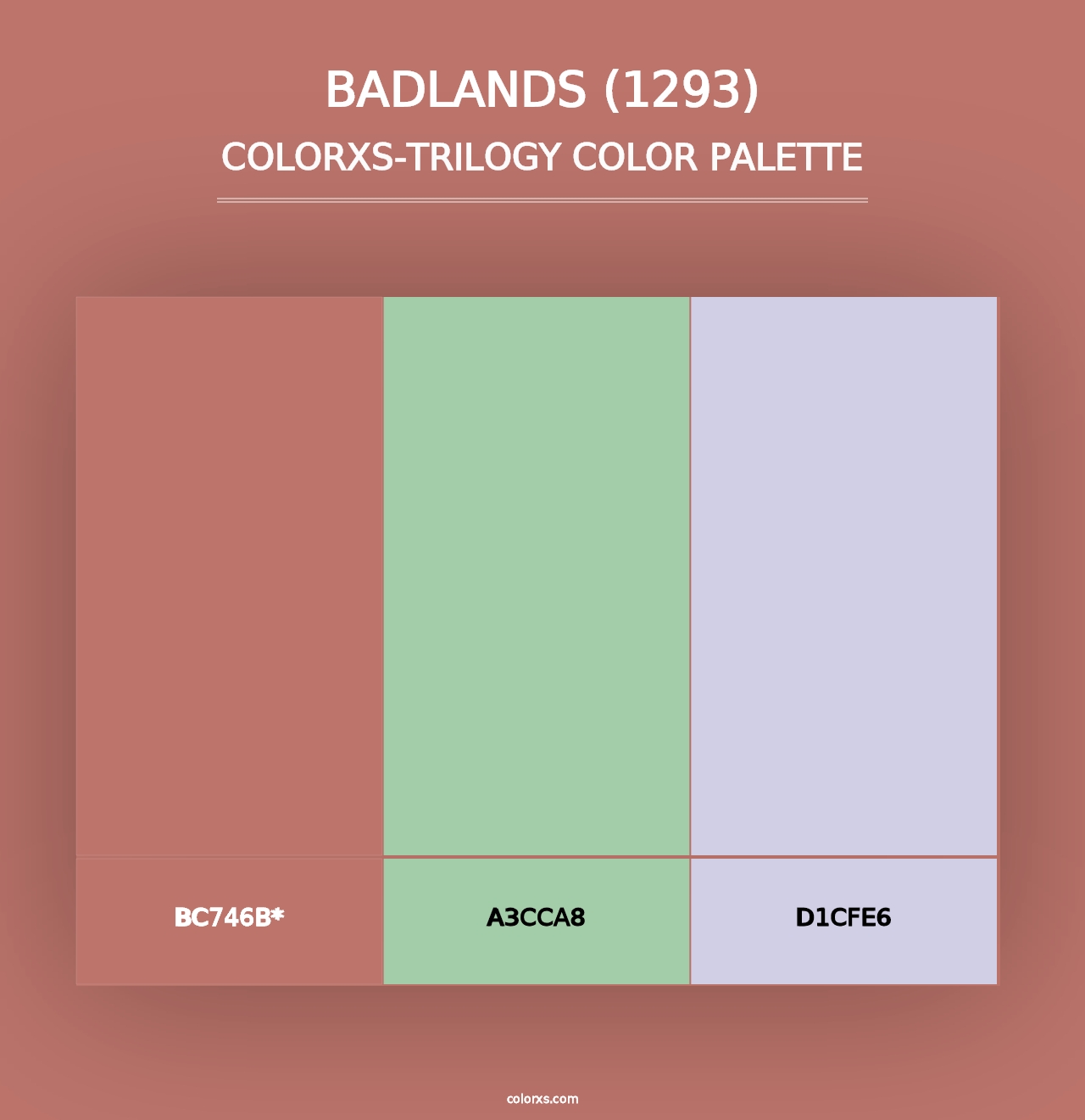 Badlands (1293) - Colorxs Trilogy Palette