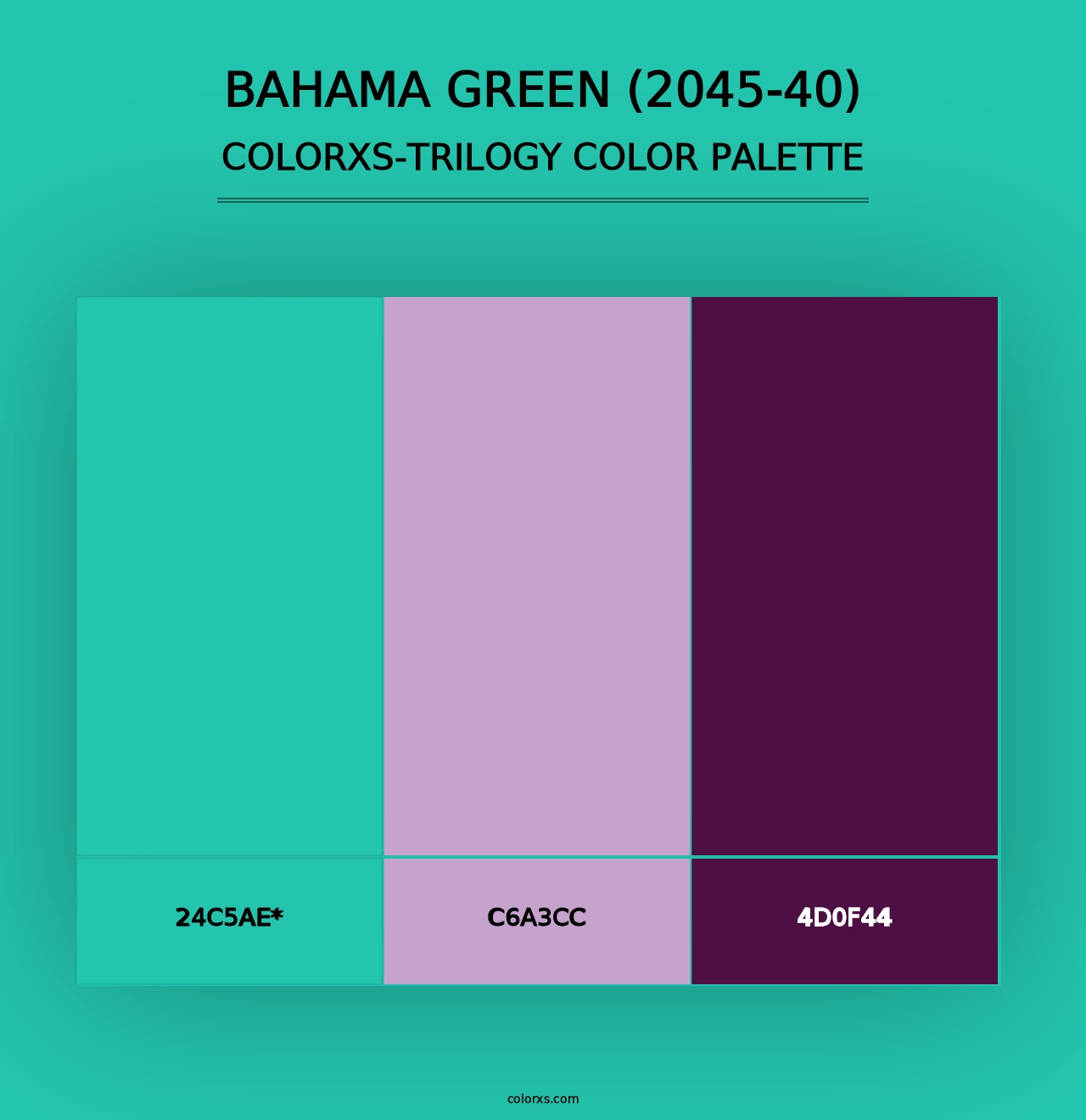 Bahama Green (2045-40) - Colorxs Trilogy Palette