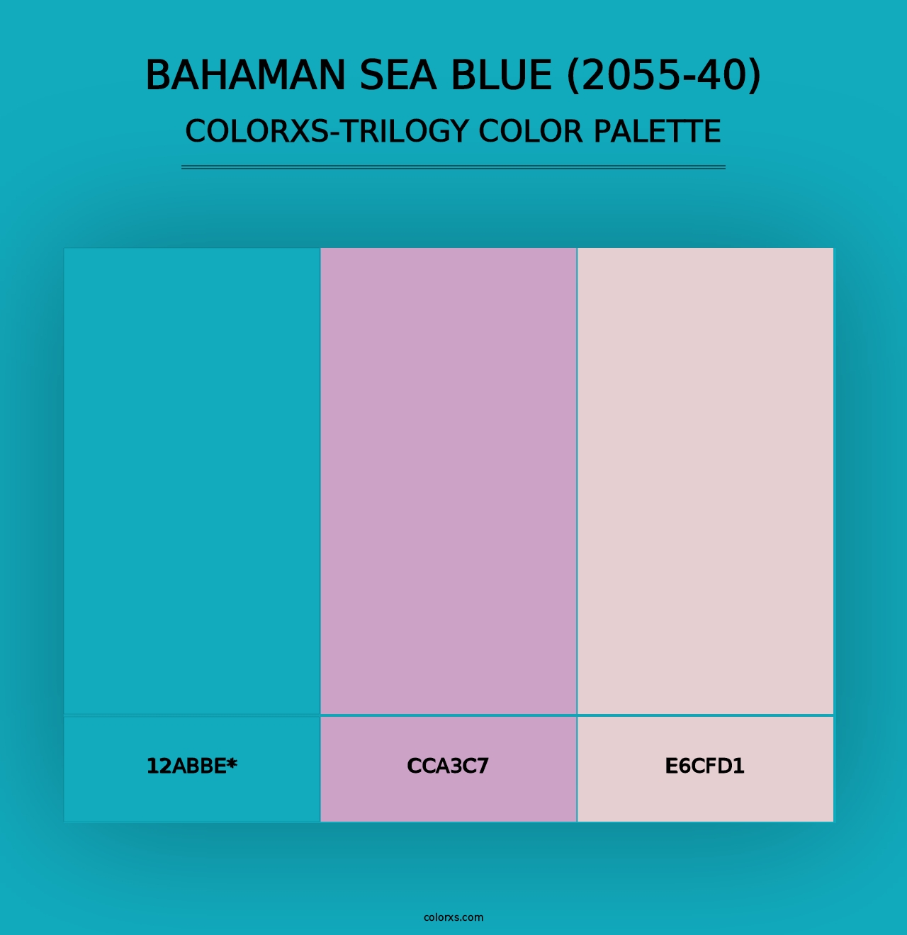 Bahaman Sea Blue (2055-40) - Colorxs Trilogy Palette