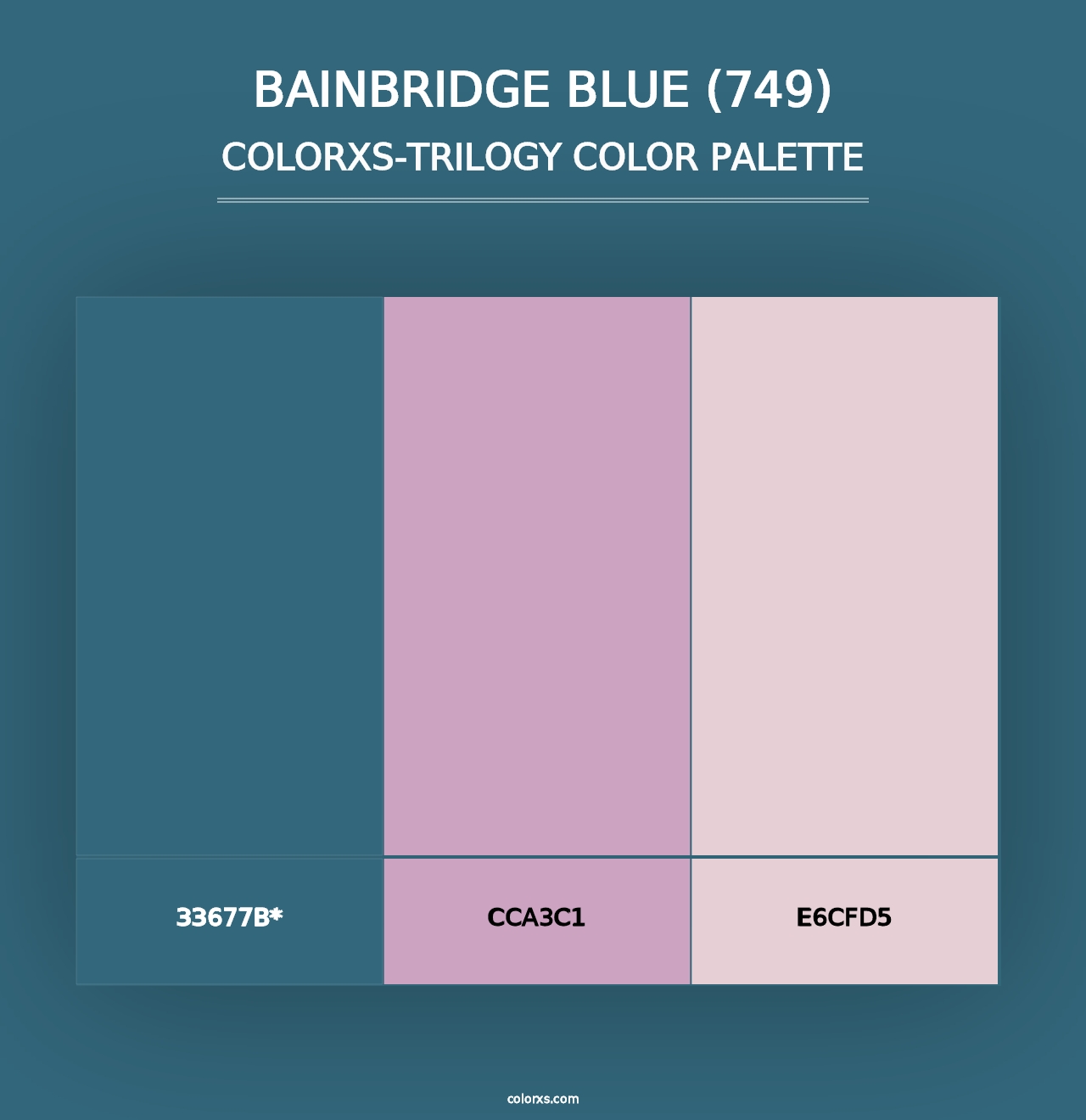 Bainbridge Blue (749) - Colorxs Trilogy Palette