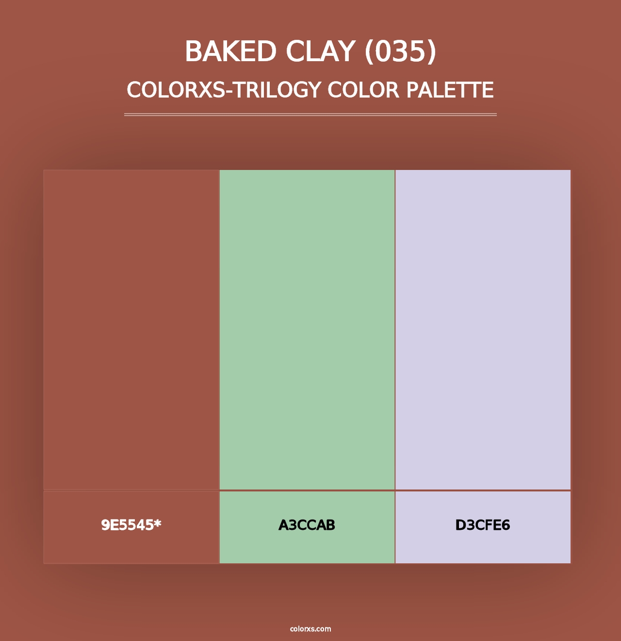 Baked Clay (035) - Colorxs Trilogy Palette